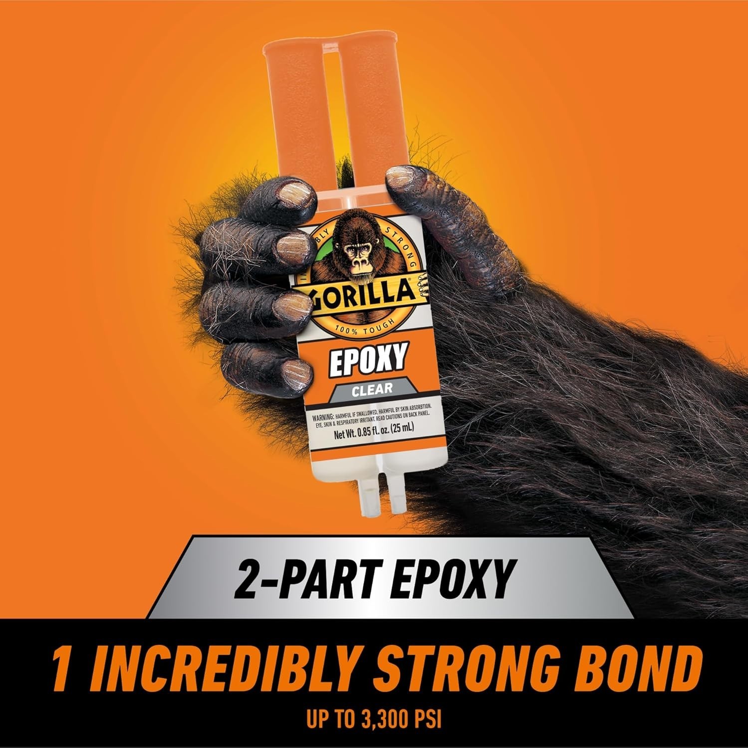 Incredibly Strong 2-Part Clear Epoxy – 0.85oz Syringe, Dries in Just 5 Minutes