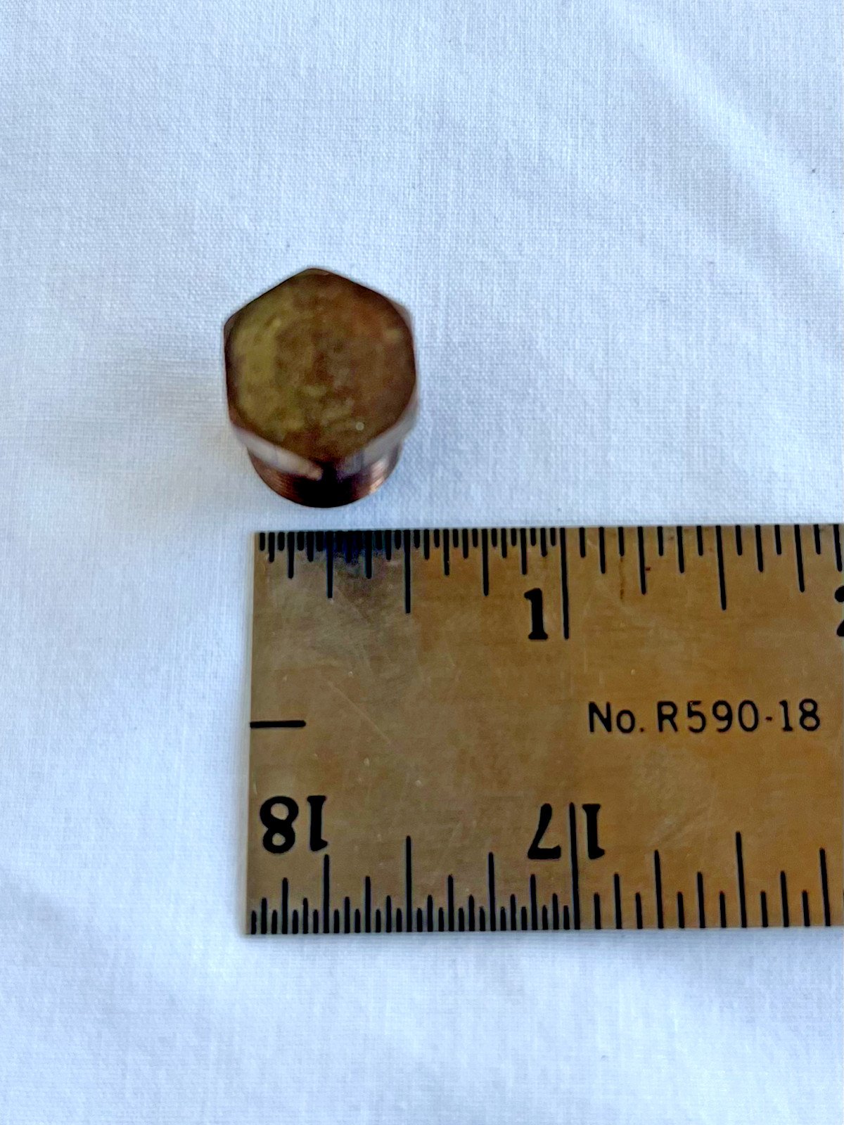 7 pc 1/4 inch male NPT Cored Hex Head Plug Brass Pipe Fitting NPT fuel water air