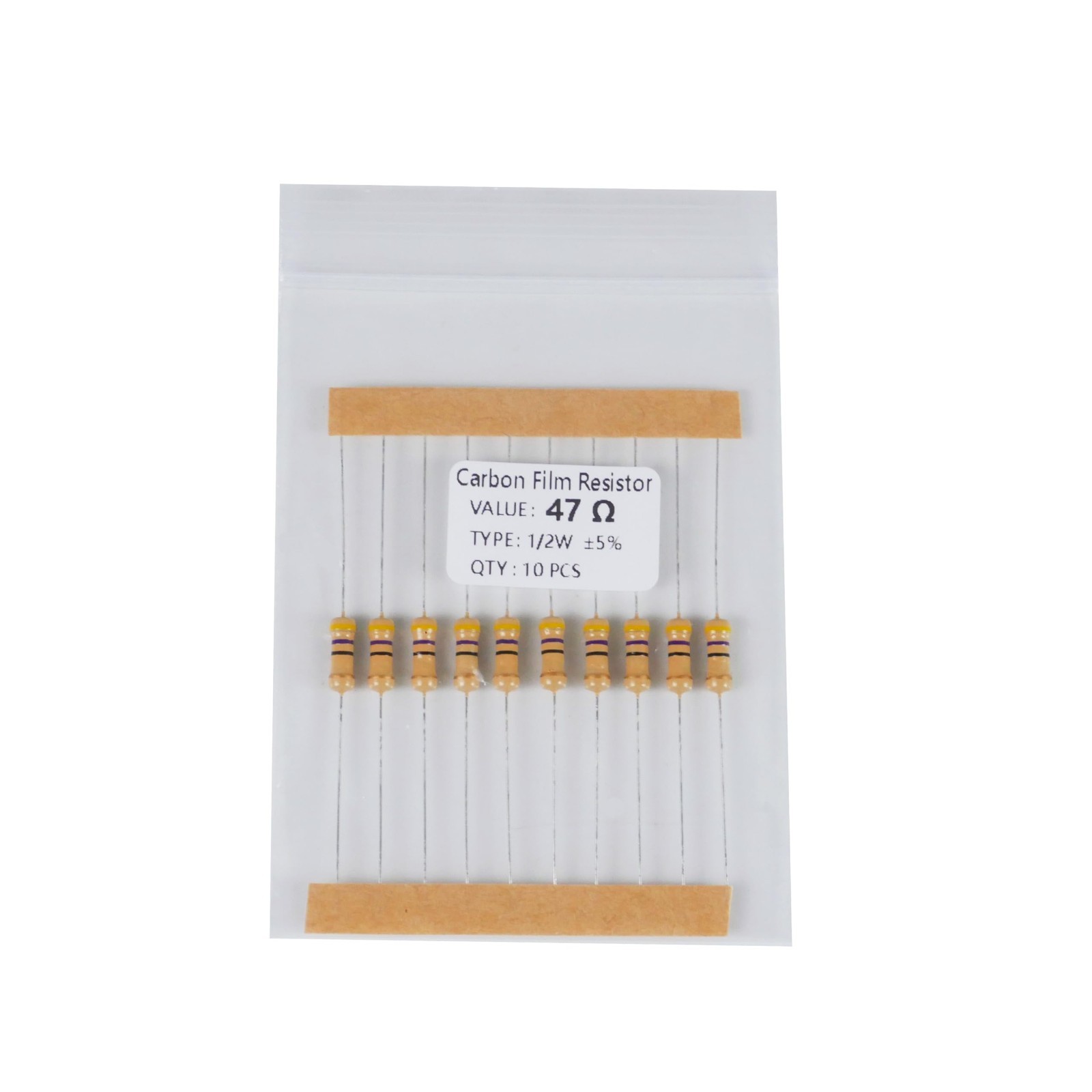 1500-Piece Carbon Film Resistor Kit 1Ω-10MΩ 0.5W 5% Assortment for Electronics