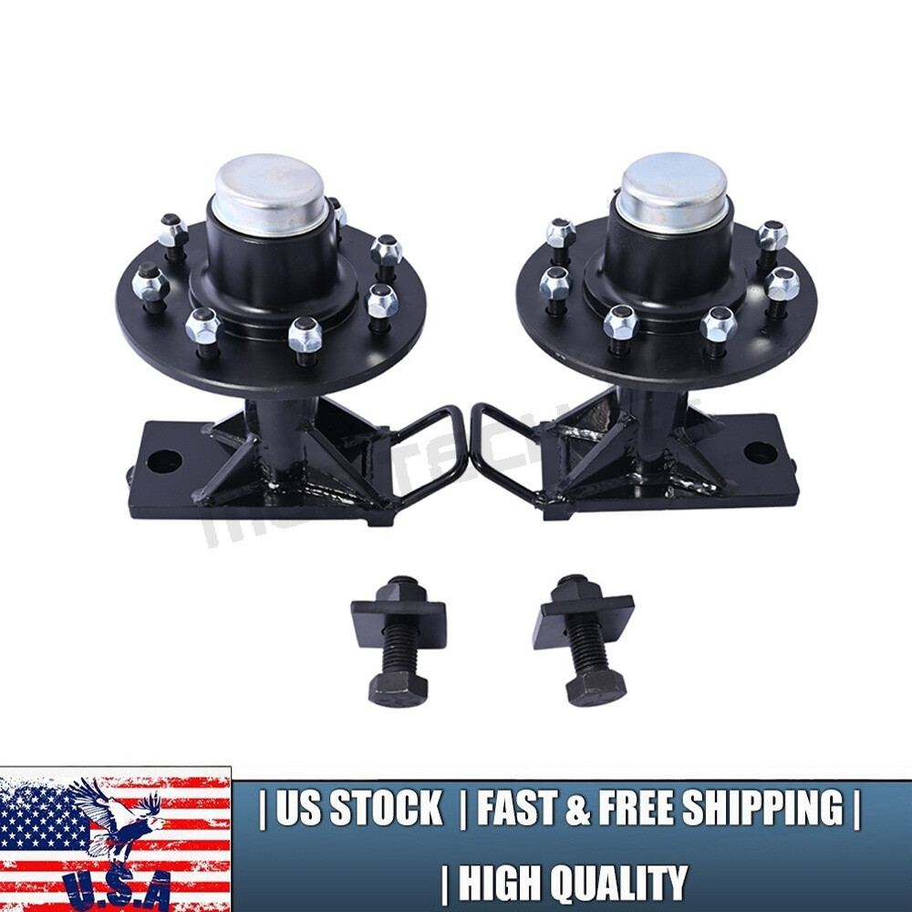 8 x 6.5 Lug 8000LB Bolt On Wheels for shipping Container Hub and Spindle Kit