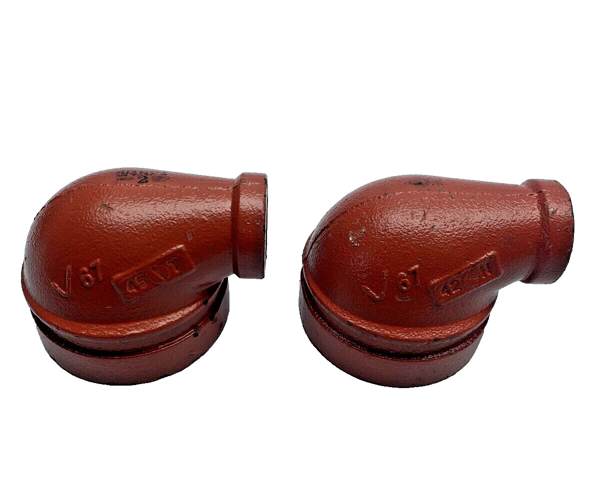 Victaulic Style 67 Reducing Elbow 2-1/2″ Grooved x 1″ NPT Thread Pipe Fitting