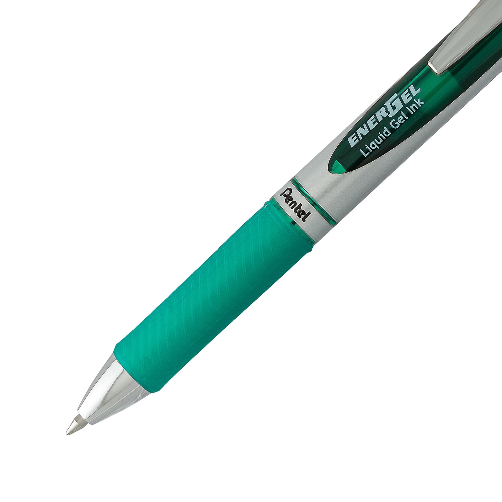 Pentel EnerGel RTX Retractable Liquid Gel Pen, 2 Count (Pack of 1), Green