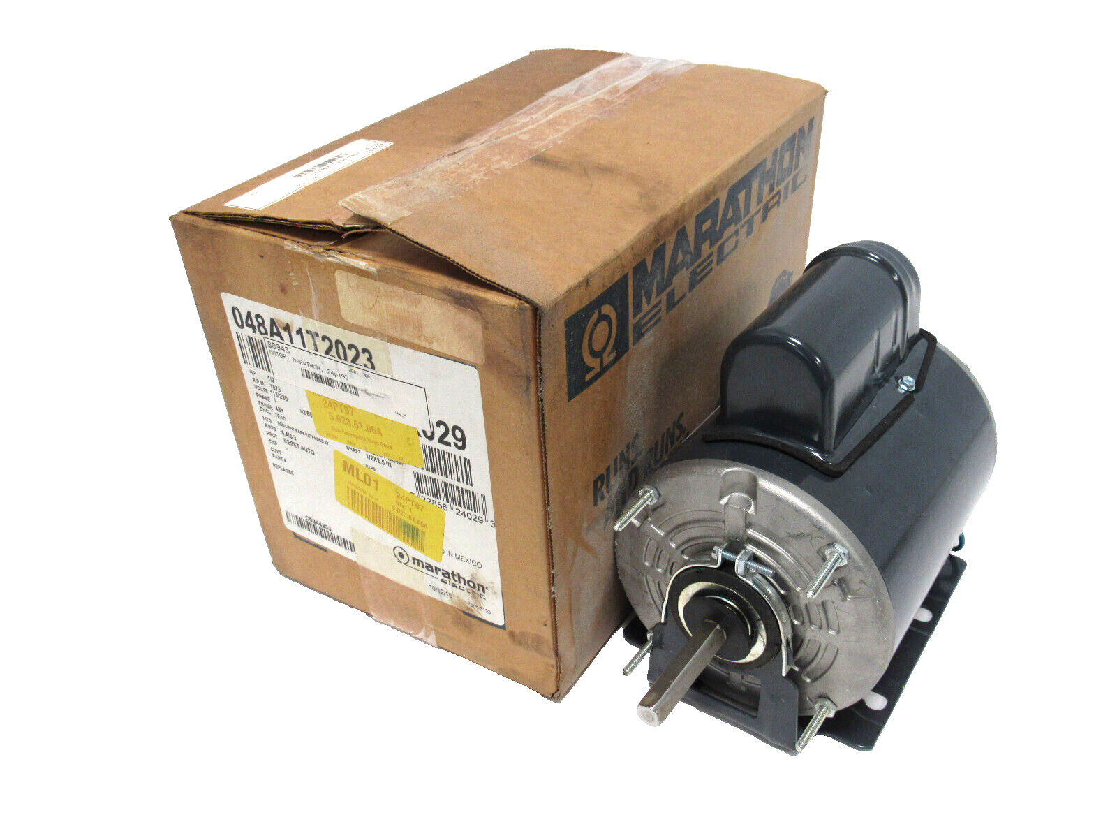 NEW MARATHON X029 MOTOR 1/2HP 1075RPM 115/230V 048A11T2023