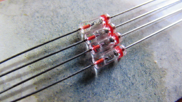 1N60 Genuine Hitachi Japan Germanium Glass Diodes HI-Quality Vintage 6pc NOS USA