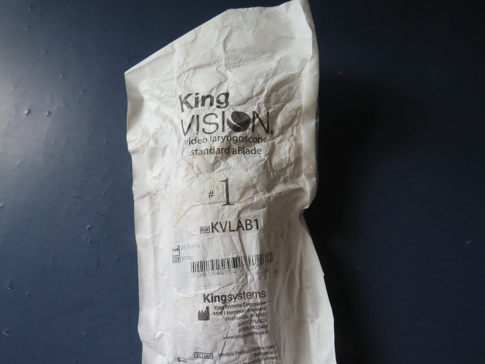 NEW KING VISION KVLAB1 VIDEO LARYNGOSCOPE STANDARD ABLADE #1