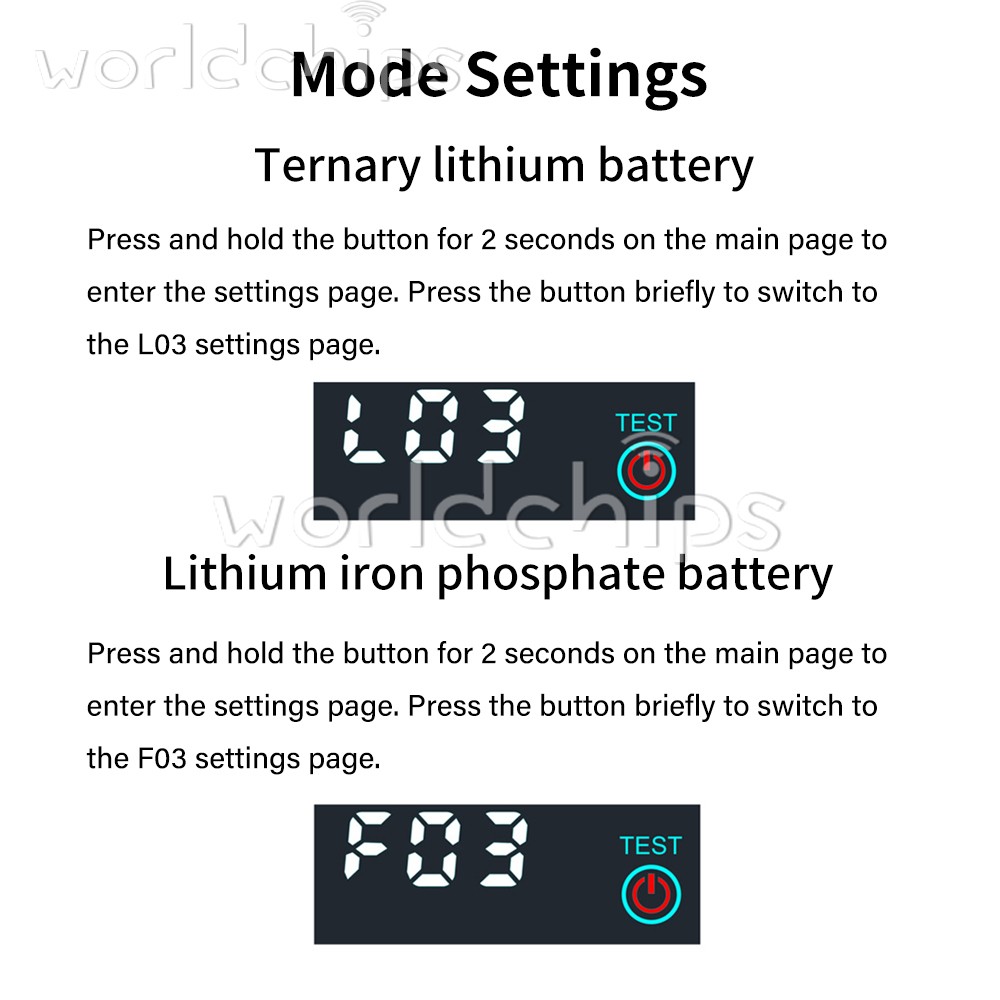 DC 7-55V LED Indicator Voltage Acid/Li-ion Universal Battery Charge Indicator