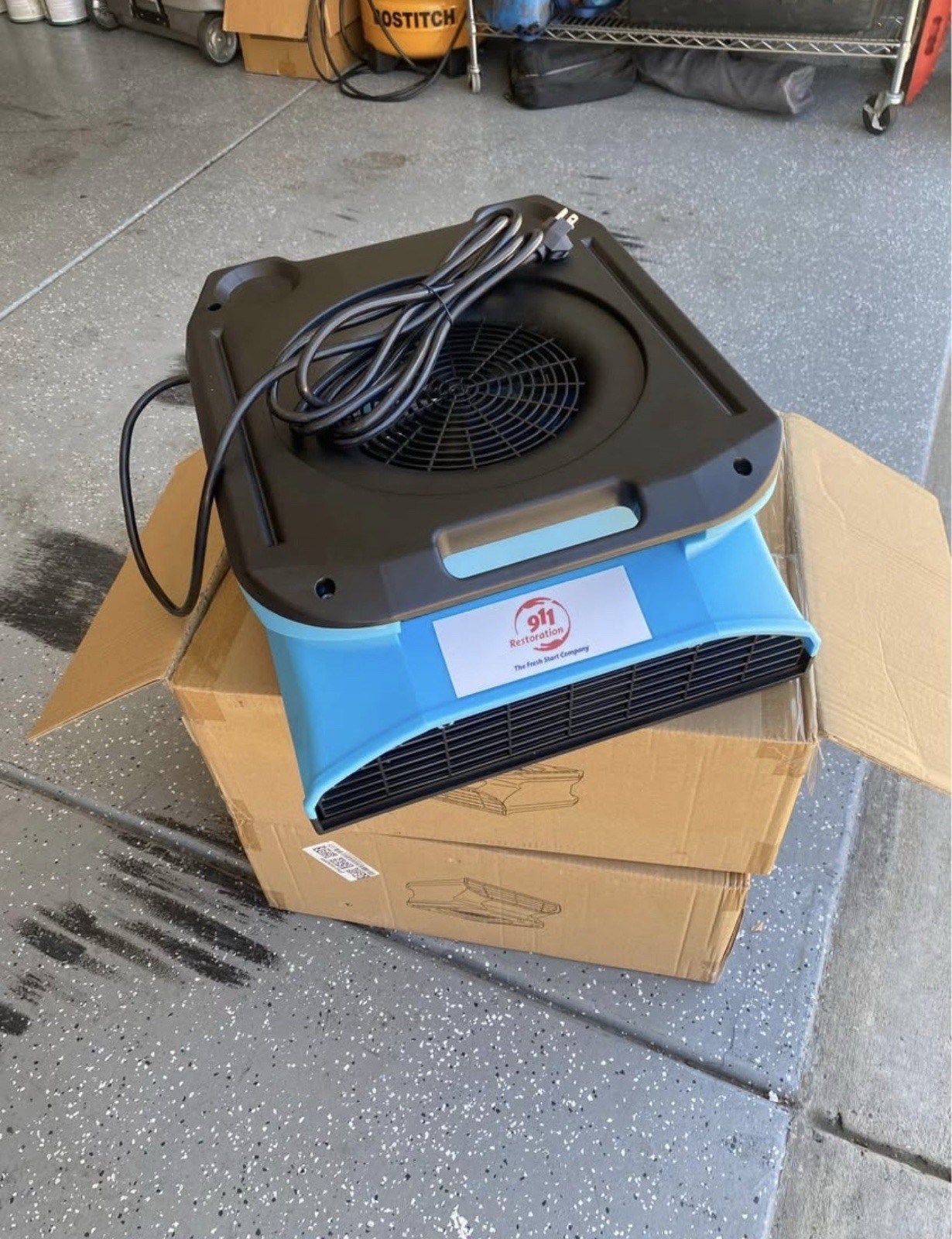 Commercial Turbo Blower Dryer – 1100 CFM, 1/4HP, Lightweight 18.3 Ibs, Stackable