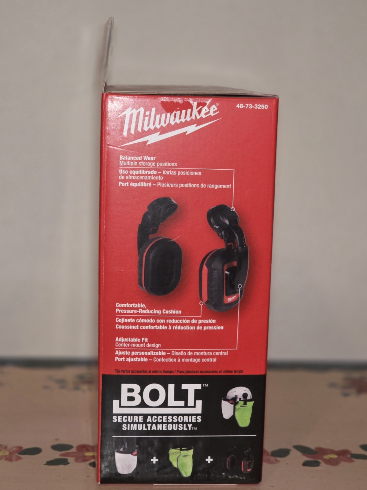 Milwaukee 48-73-3250 BOLT 24dB Earmuffs NRR Hearing Protection Hard Hat New
