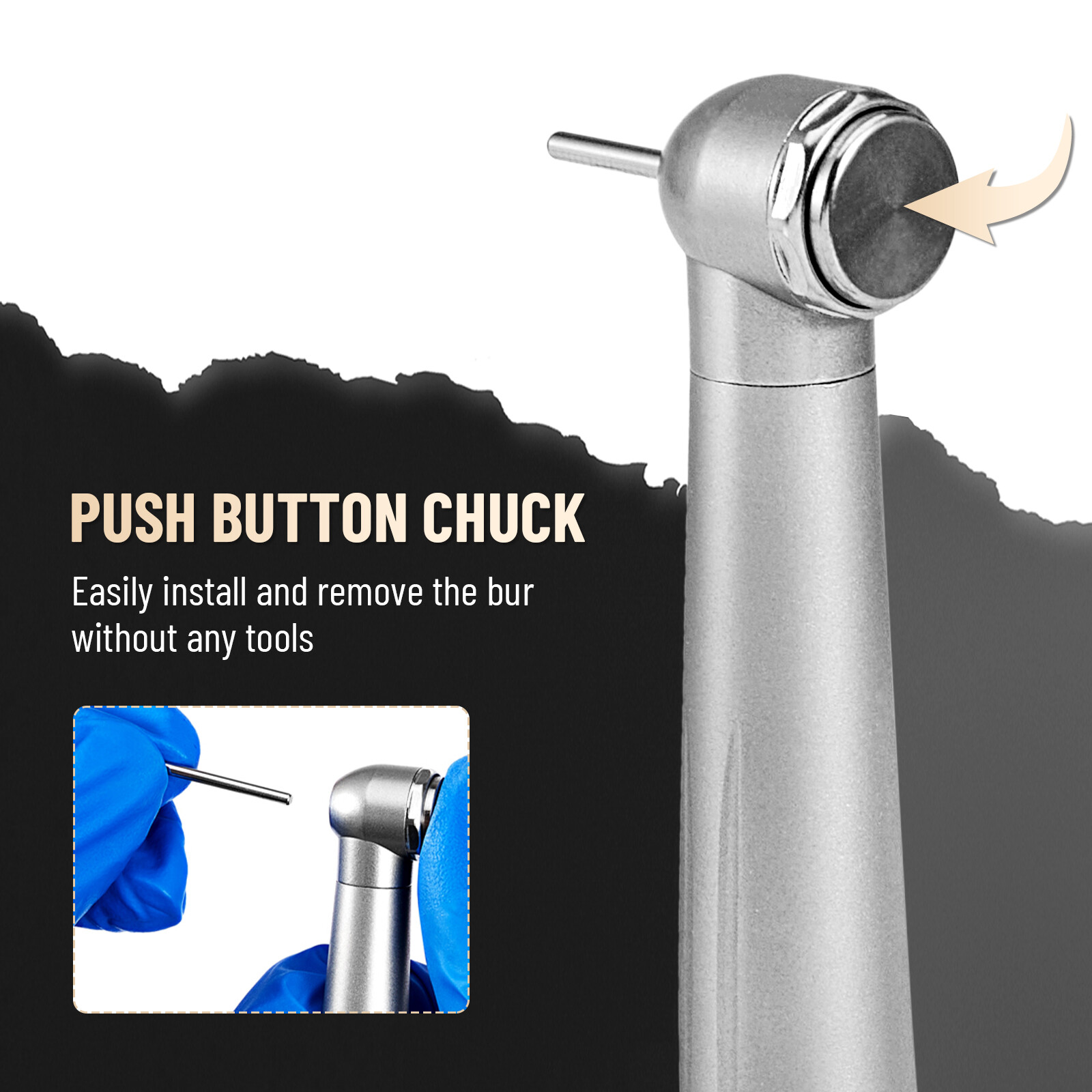 10Pack High Dental Speed Handpiece Push Button 4 Hole Fit NSK Pana Max Style USA
