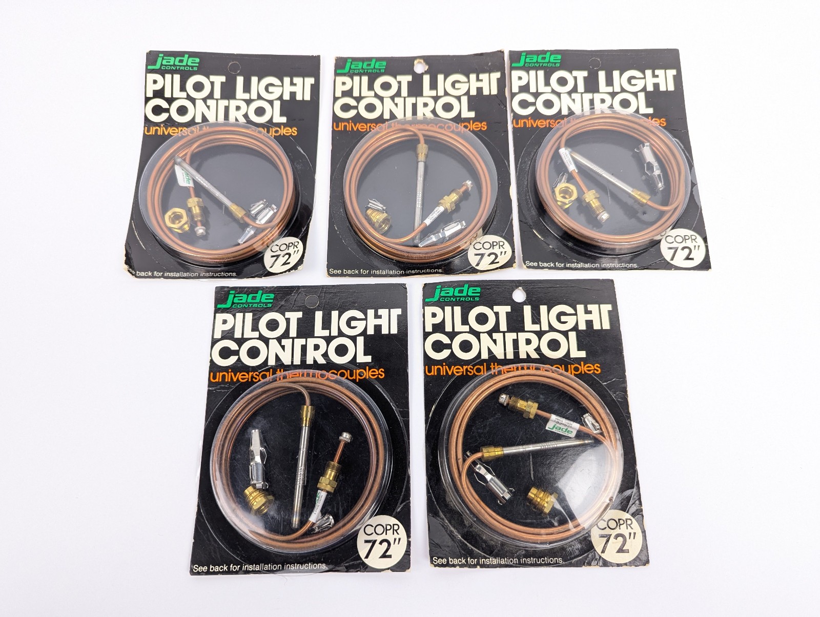 *LOT 5* Jade Controls Universal Pilot Light Control Kit 72″ Copper Thermocouples