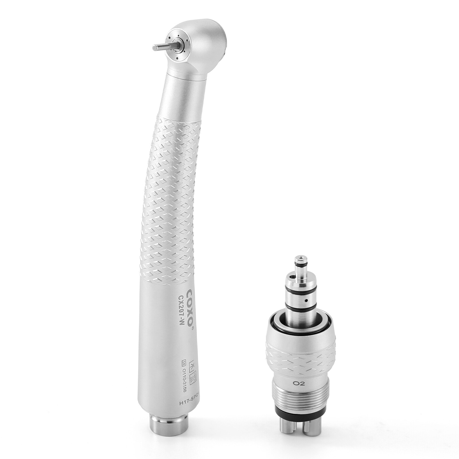 COXO Dental High Speed Handpiece Air Turbine with 4holes Coupler Standard Head