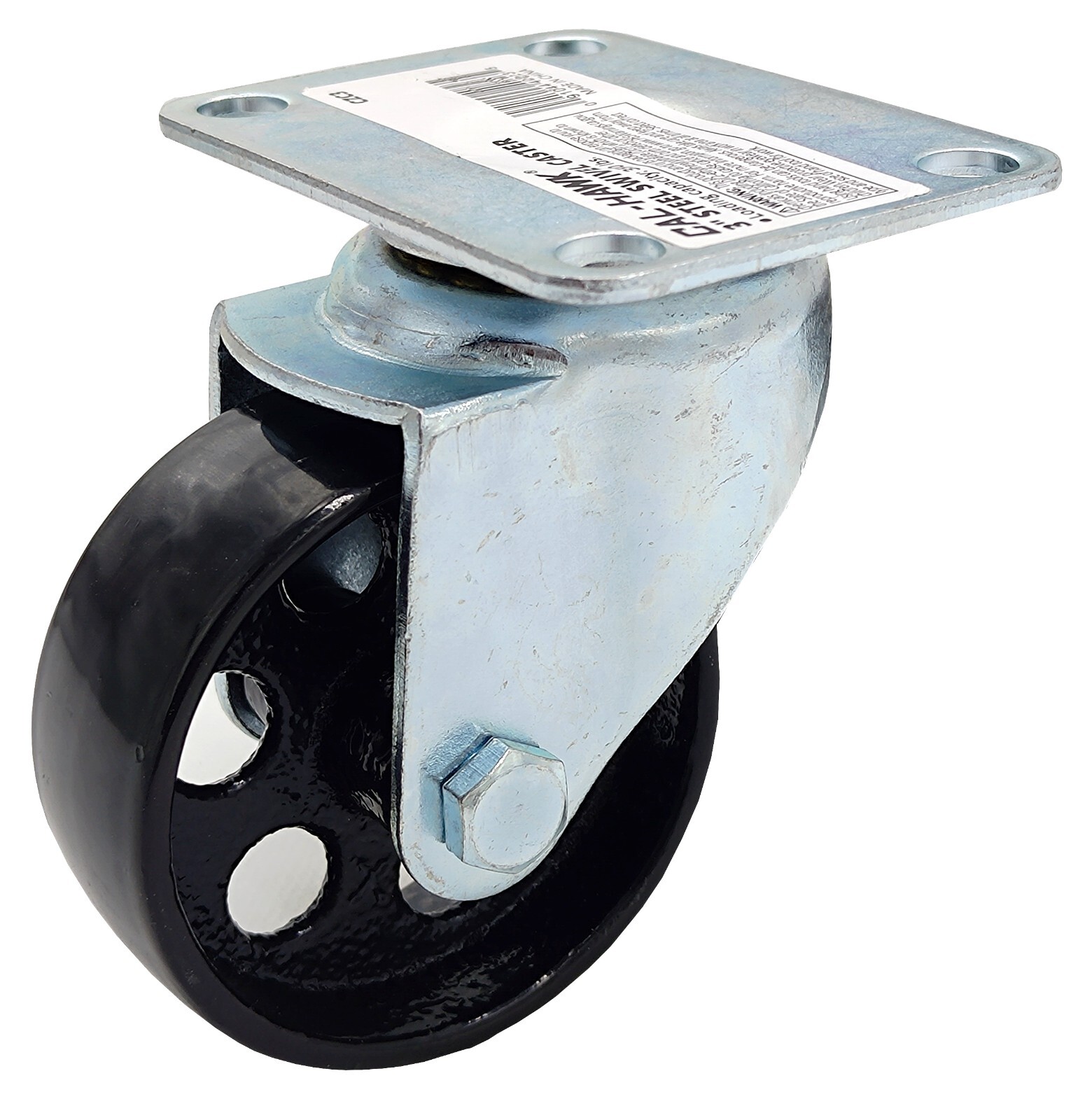 4PC 3″ 350LBS CAPACITY ALL STEEL WIDE WHEEL SWIVEL TOP PLATE CASTERS