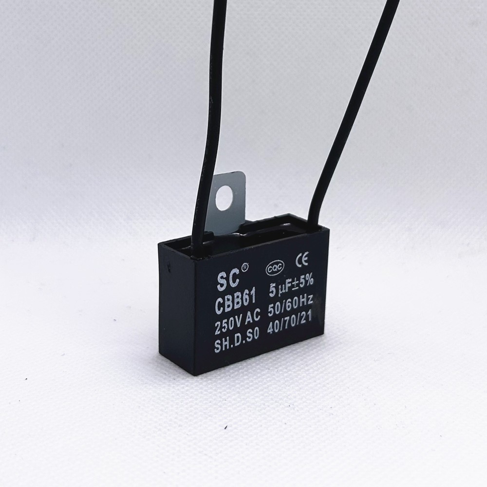 CBB61 250V Capacitor 2 wires 2/3/3.5/4/5/5.5/6/6.5/7/8/9/10/12/15/18/20/25/30 UF