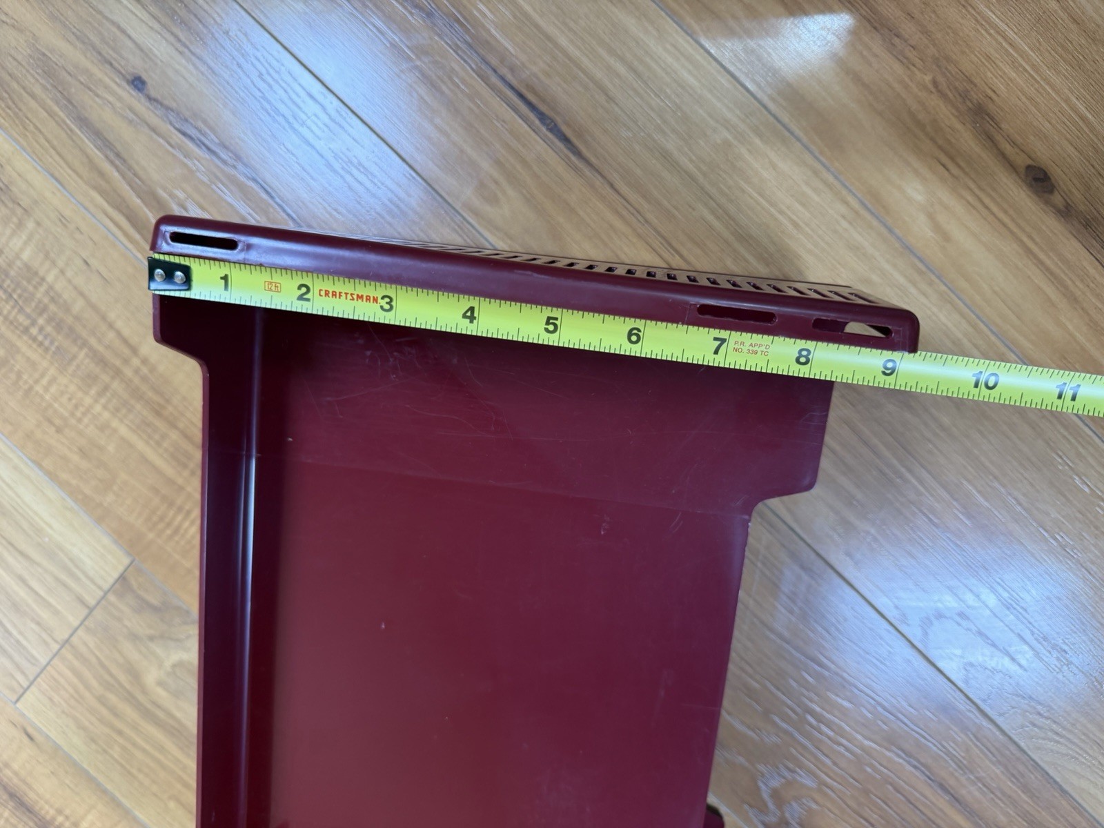 VTG 80s Tenex Stack On Desk Letter Paper Trays Maroon Burgundy MCM Organizer USA