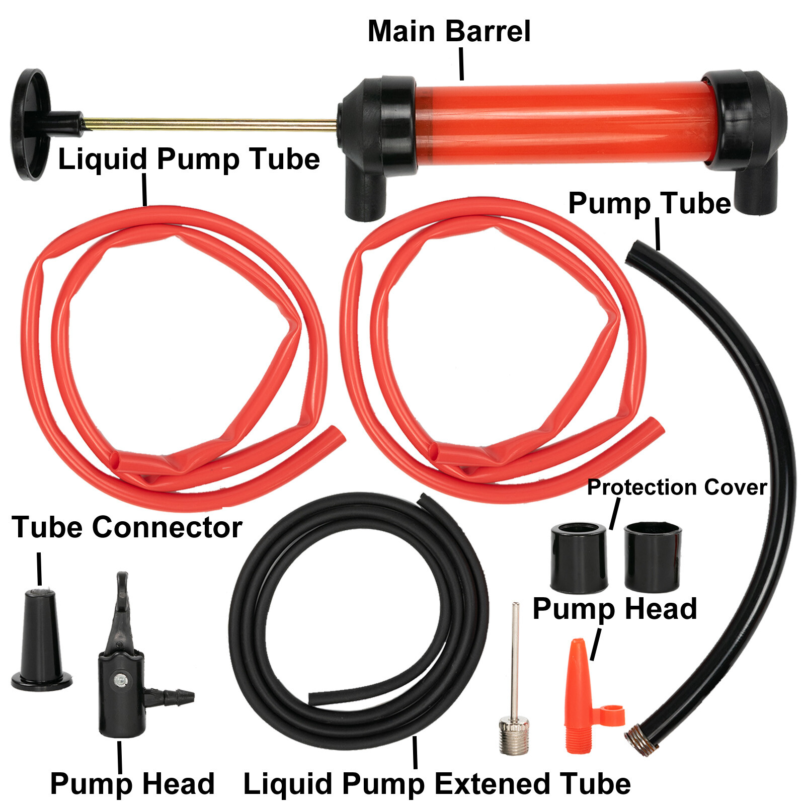 Fluid Extractor Pump Hand Manual Suction Car Oil Fuel Transmission Transfer-Tool