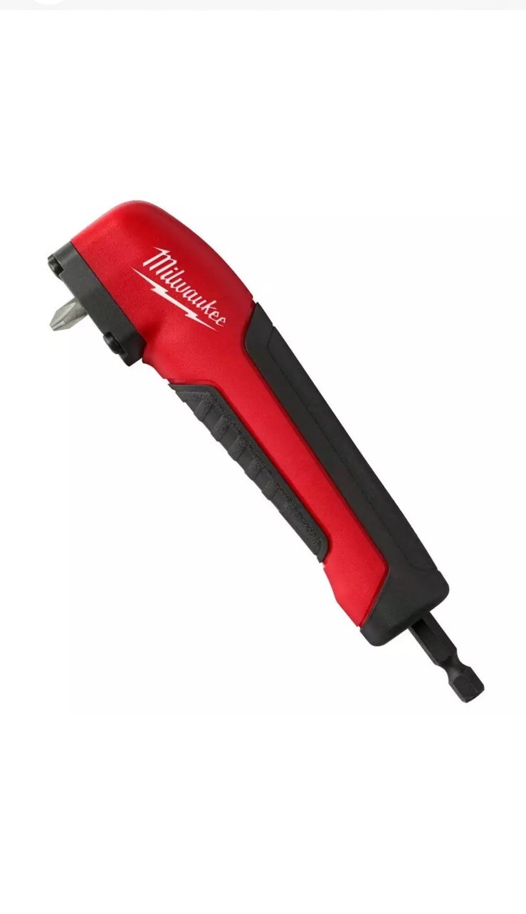 New Milwaukee SHOCKWAVE Impact Right Angle Adapter w/ Optimized Shockzone