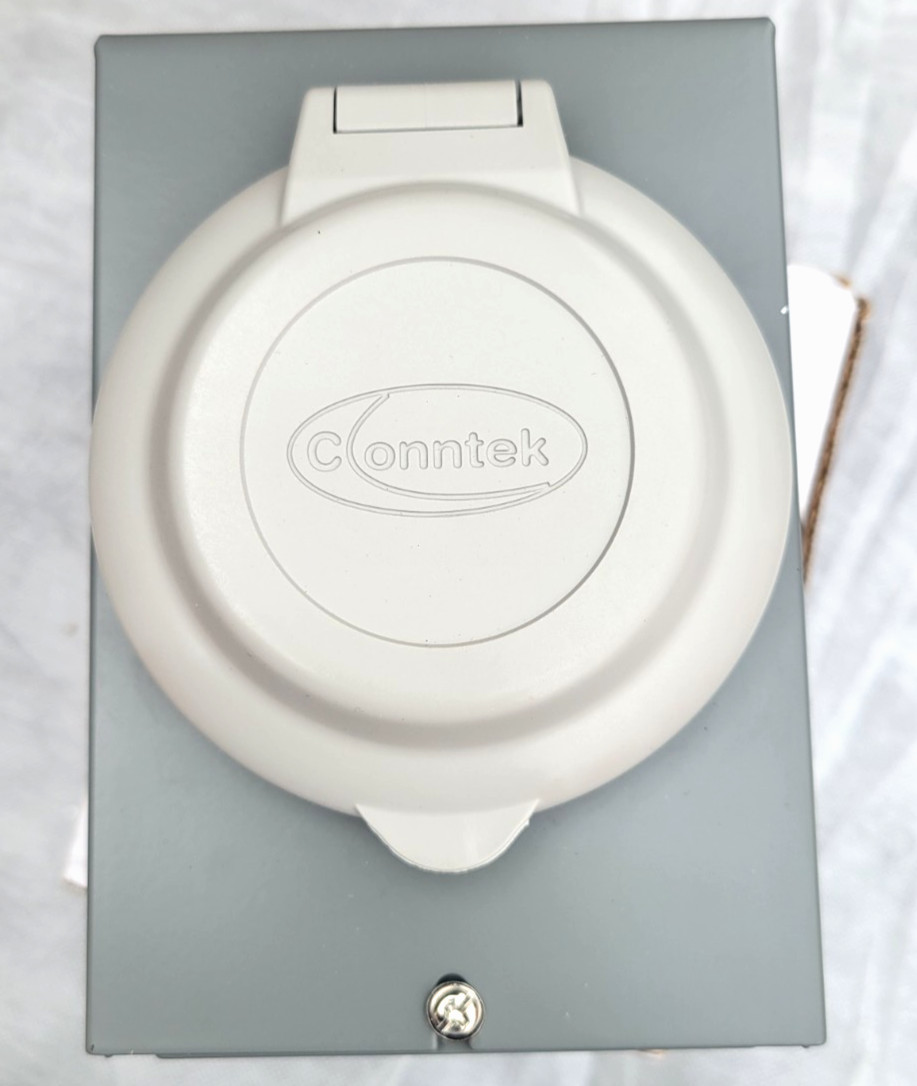 NEW CONNTEK 30 AMP 125V, L5-30 POWER INLET BOX, GIBL530-025, NEMA L5-30