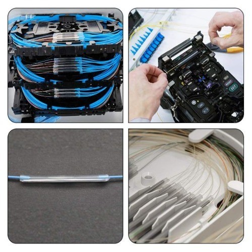 45mm 3.6mm OD Fiber Optic Fusion Splice Tube Protector Sleeves