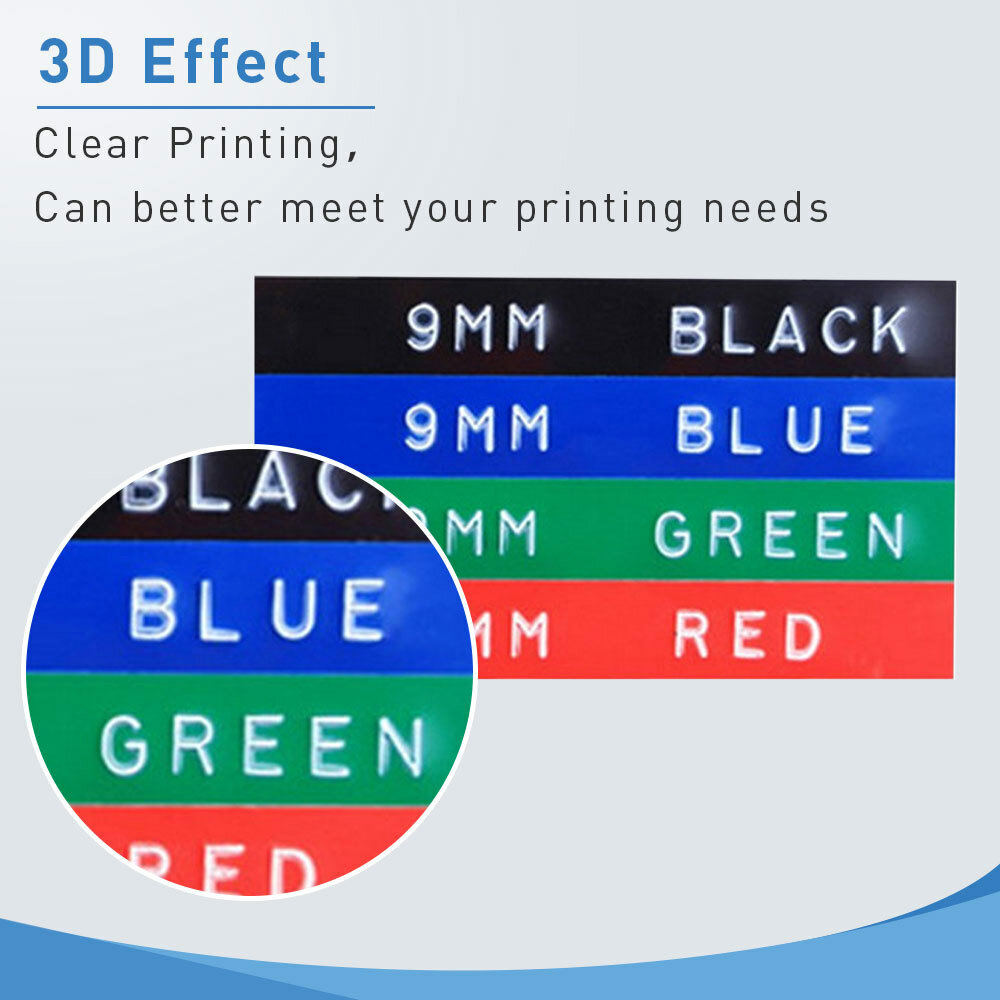 2PK Compatible for Dymo 3D Emobssing Tapes 521209 Label Maker 12mm Self-Adhesive