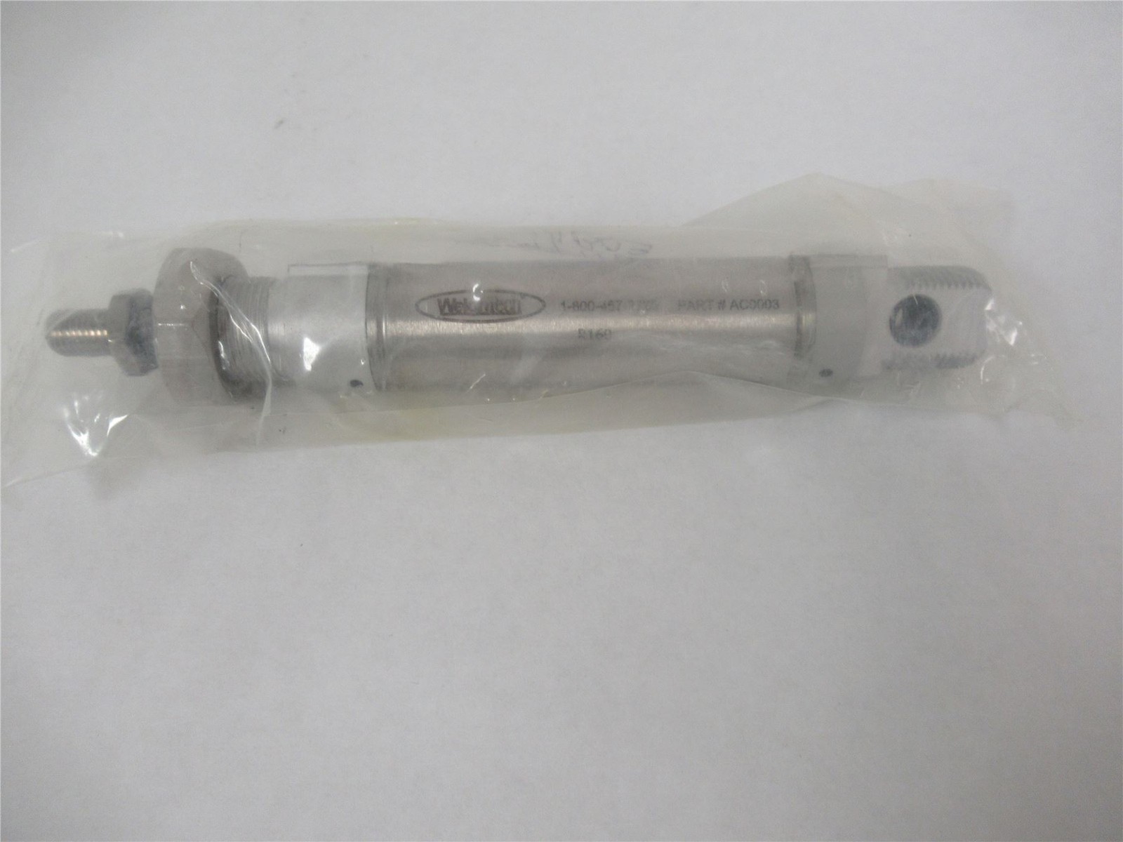 255467 New-No Box; WeighTech AC0003 Pneumatic Air Cylinder 9/16″Bore x 2.5″Str