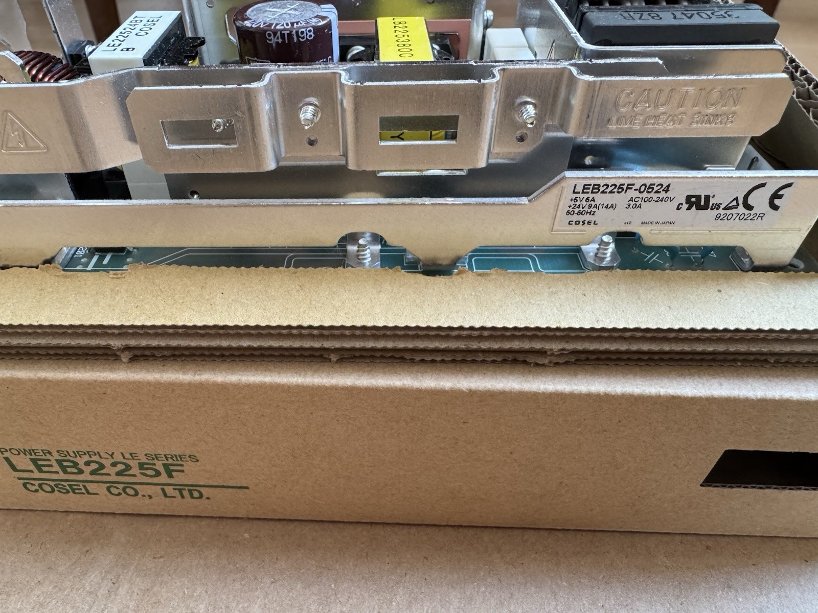 Cosel LEB225F-0524 Power Supply 100-240V AC/DC CONVERTER 5V 24V 225W Brand NEW.