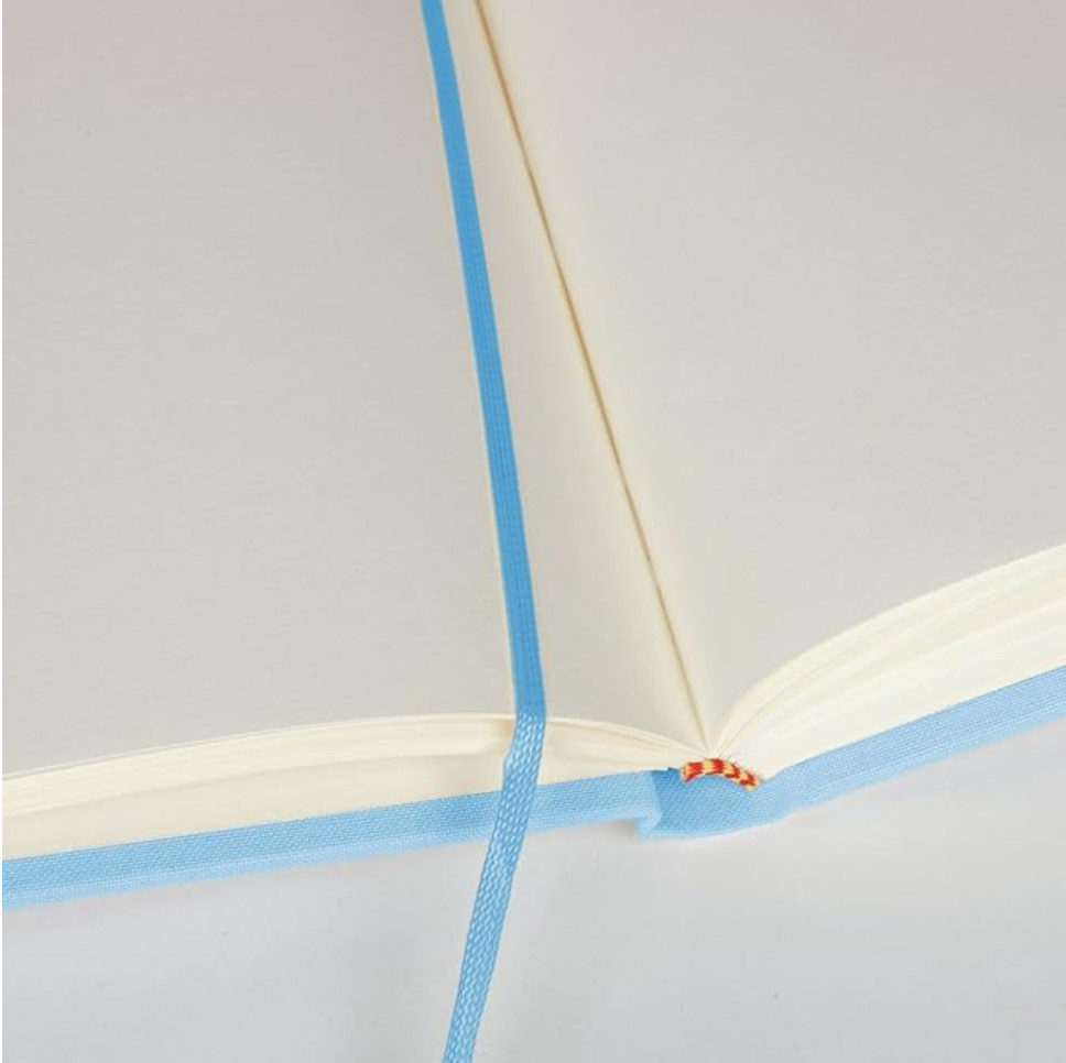 Semikolon Classic Letter/A4 Size Bound Linen Blank Book, Ceil Sky Blue (10209)