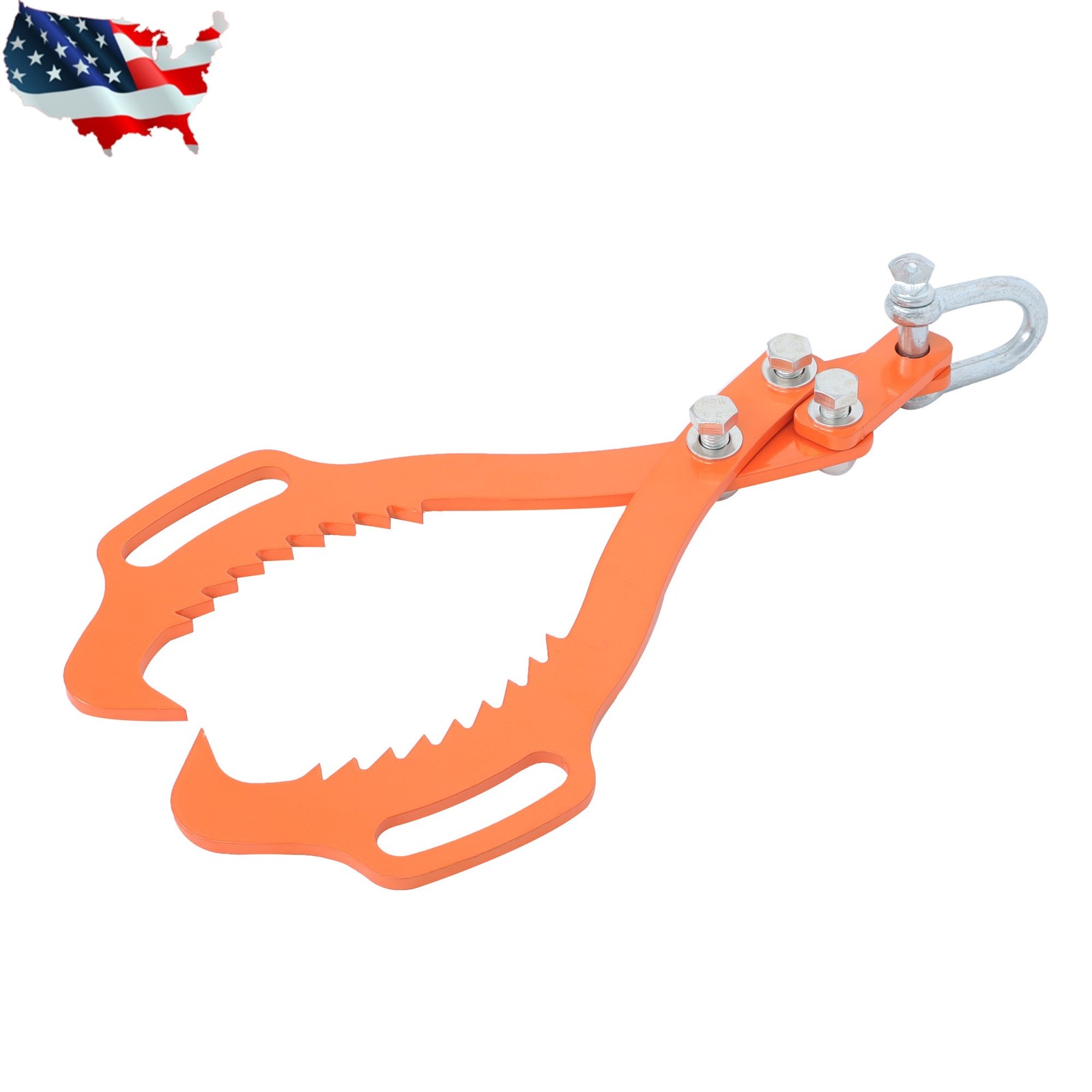 Log Skidding Tongs 18 inch 2 Claw Log Lifting Tongs Heavy Duty Rotating