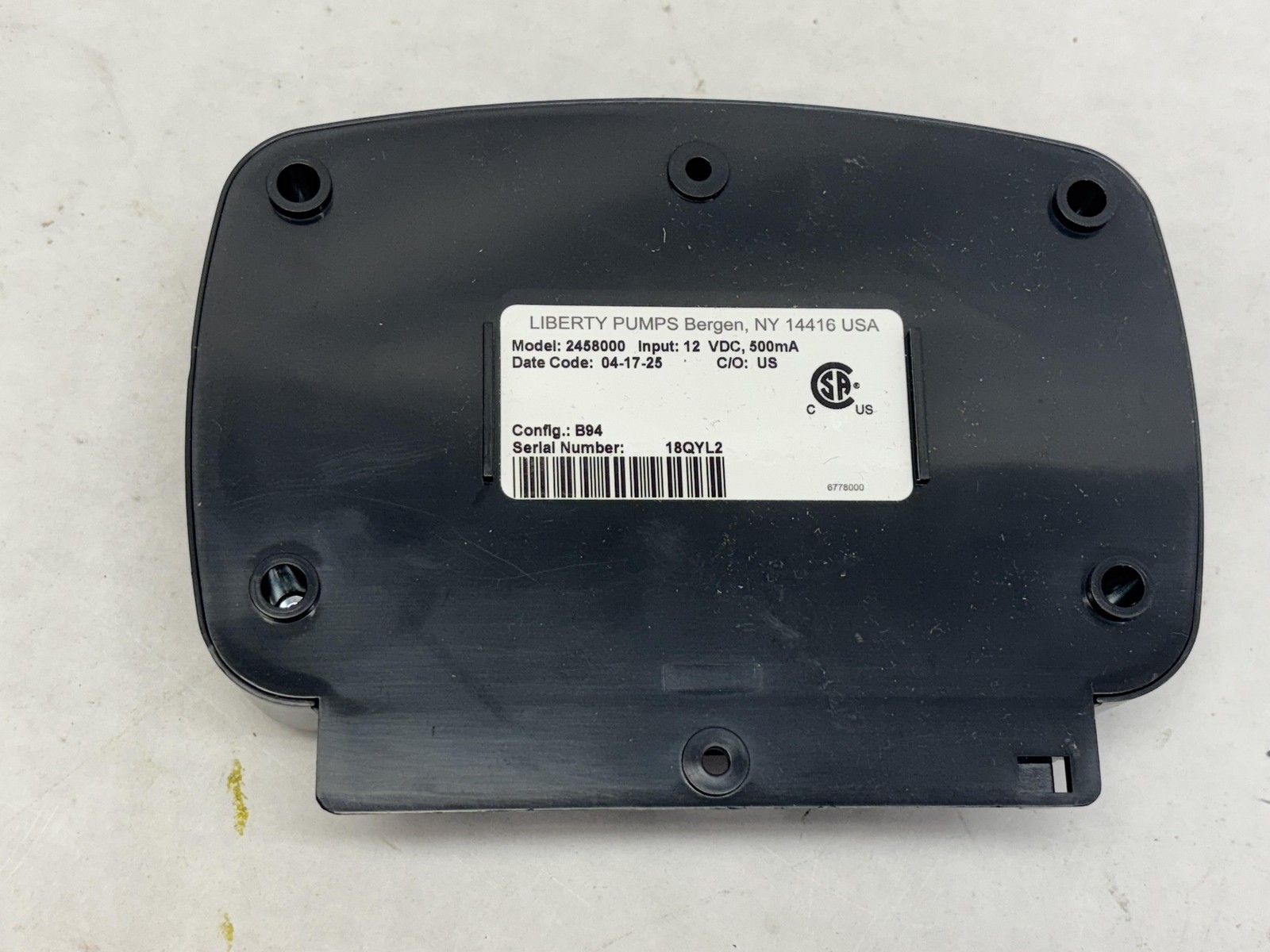 Liberty Pumps ALM-Series Pump Alarm Model 2458000 12VDC Alarm System USA NEW