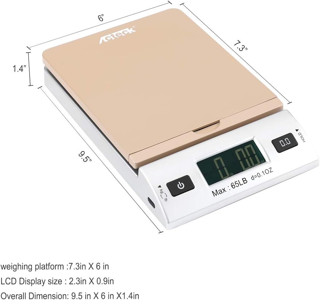 Modern 65LB x 0.1OZ Shipping Scale with LCD – Perfect for Packages & Envelopes
