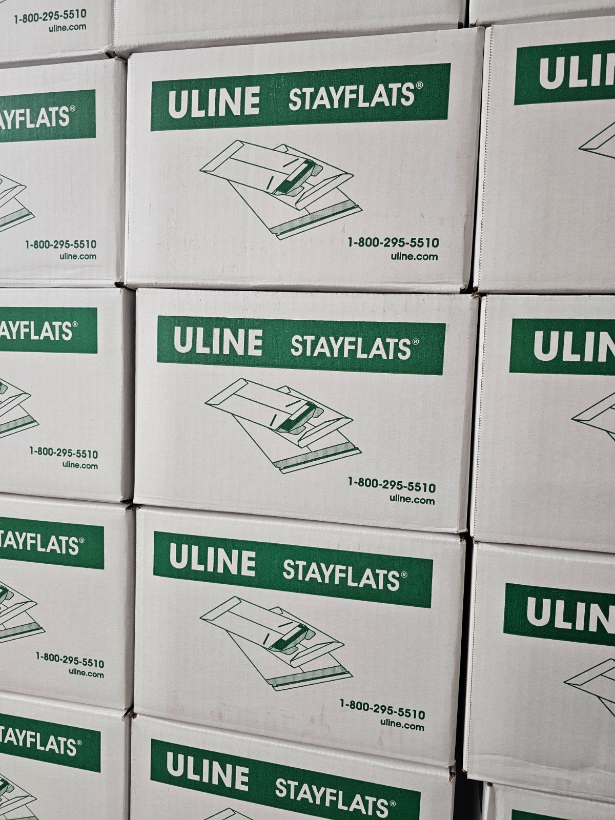 uline S-2214 #10 – 7 x 9″ White Self-Seal Stayflats Mailers