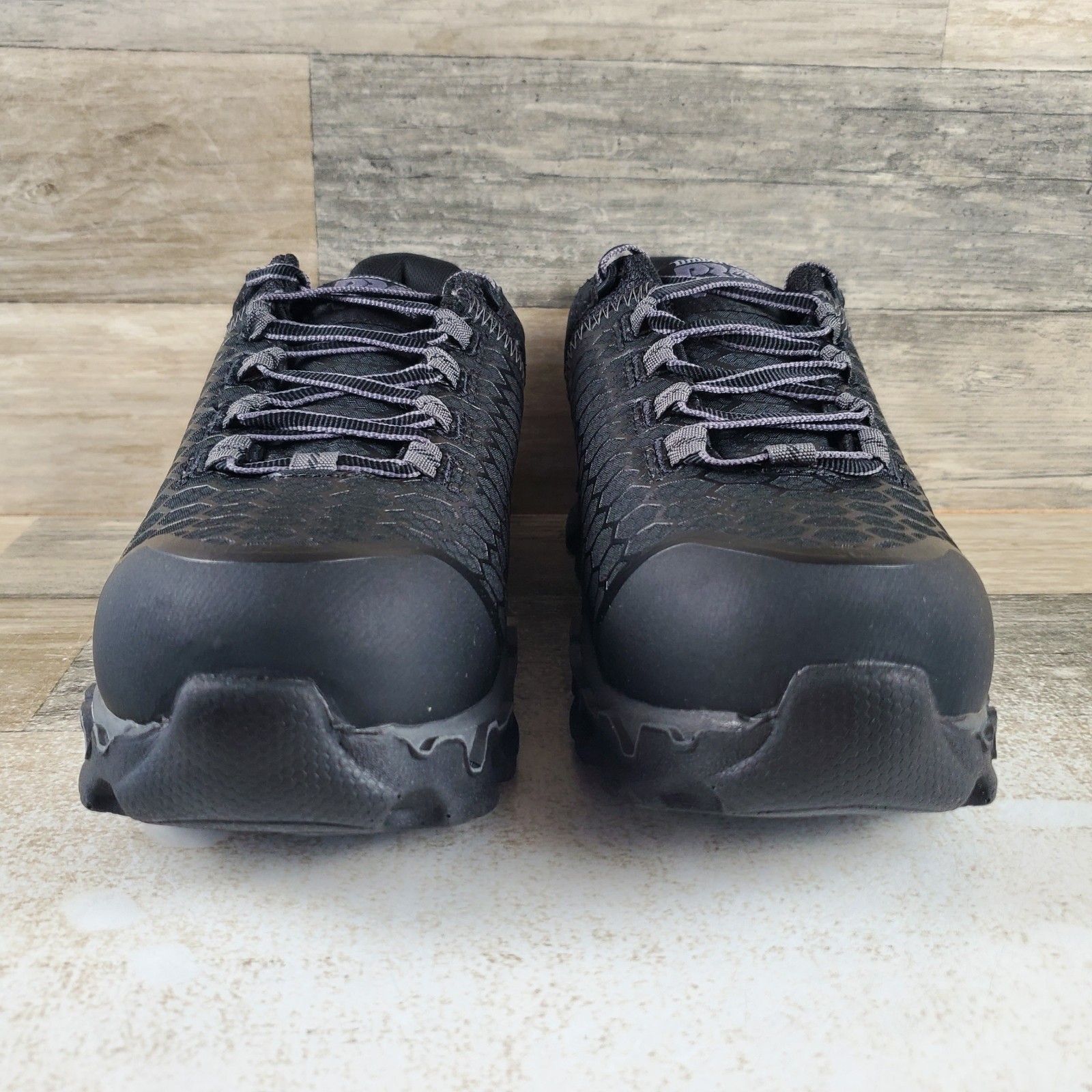 Timberland Pro Powertrain Sport Womens Work Shoes Sz 5.5 Black Alloy Toe Sneaker