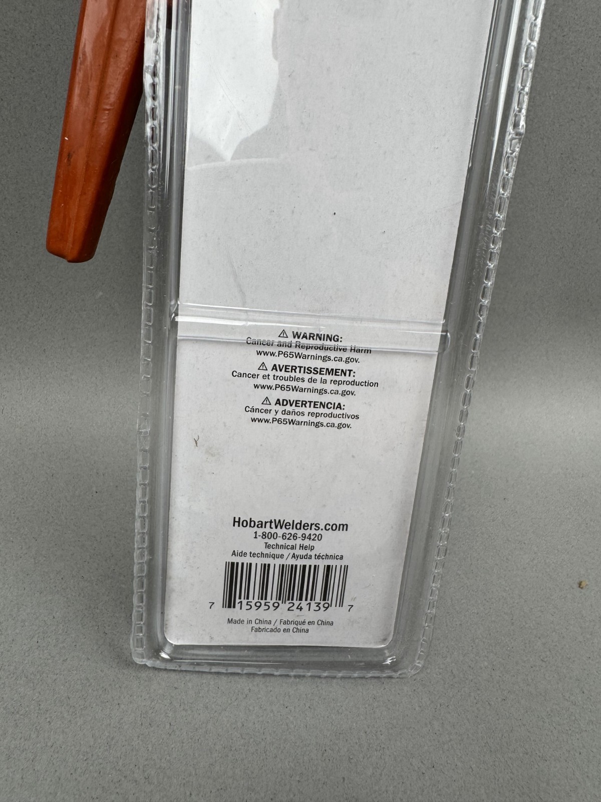 Hobart 300 Amp Electrode Holder with Spring-Loaded Jaws! Rods Up To 1/4″ #770027
