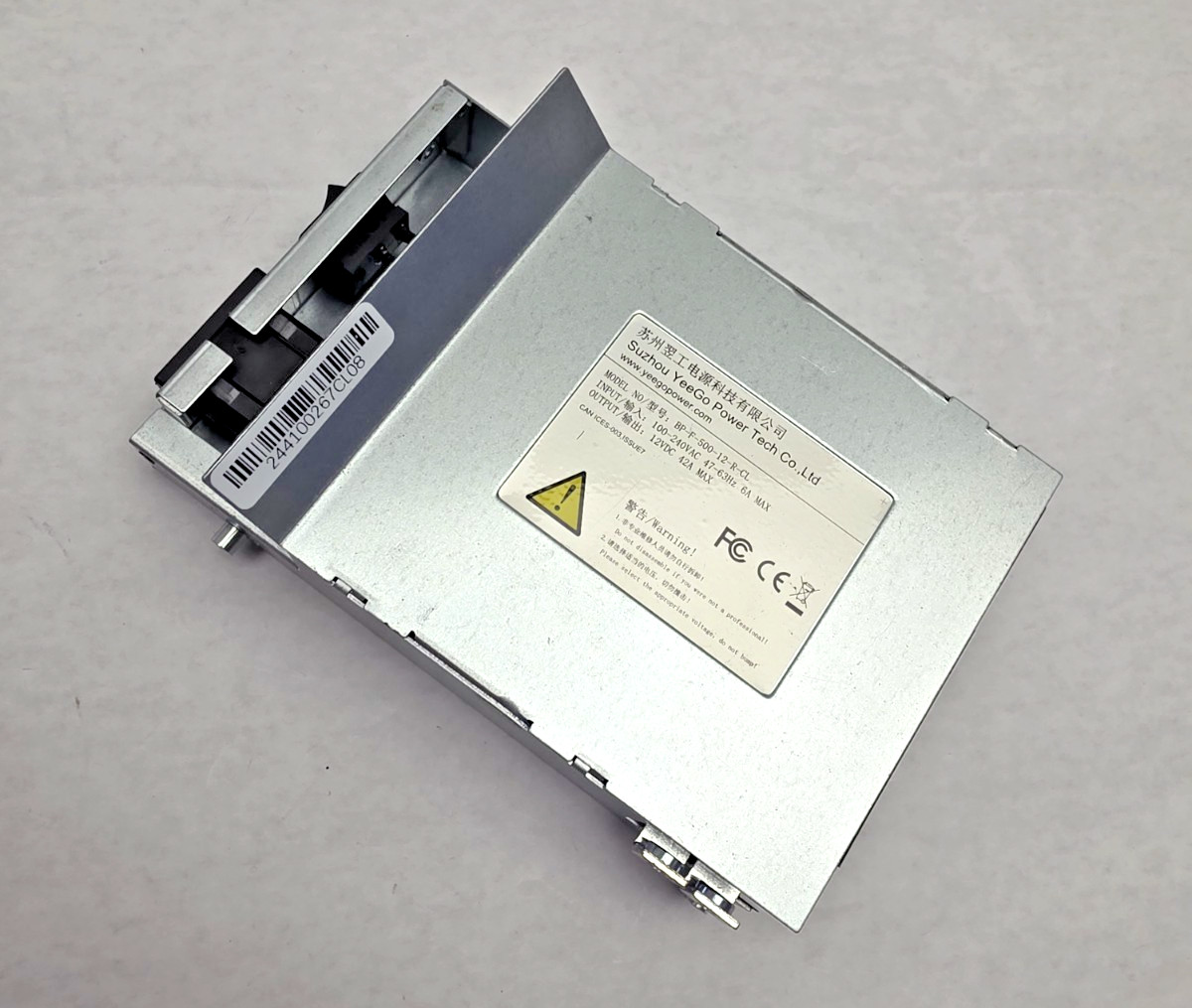 BP-F-500-12-R-CL 500W Switching Power Supply 12V 100-240VAC SUZHOU YEEGO