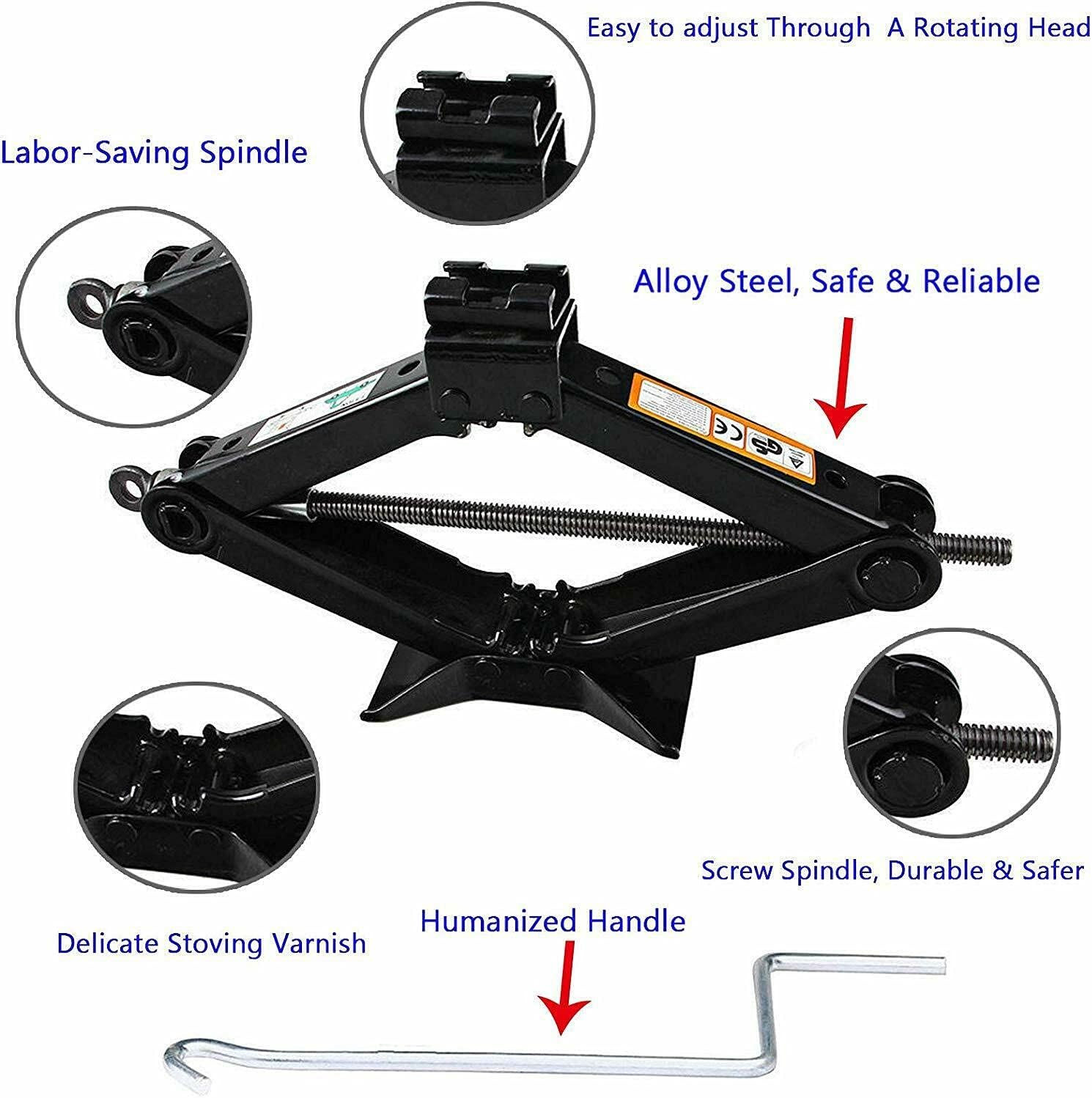 Chevy Silverado GMC Sierra Spare Tire Tool Kit Scissor Jack 2 Ton 2000-2014