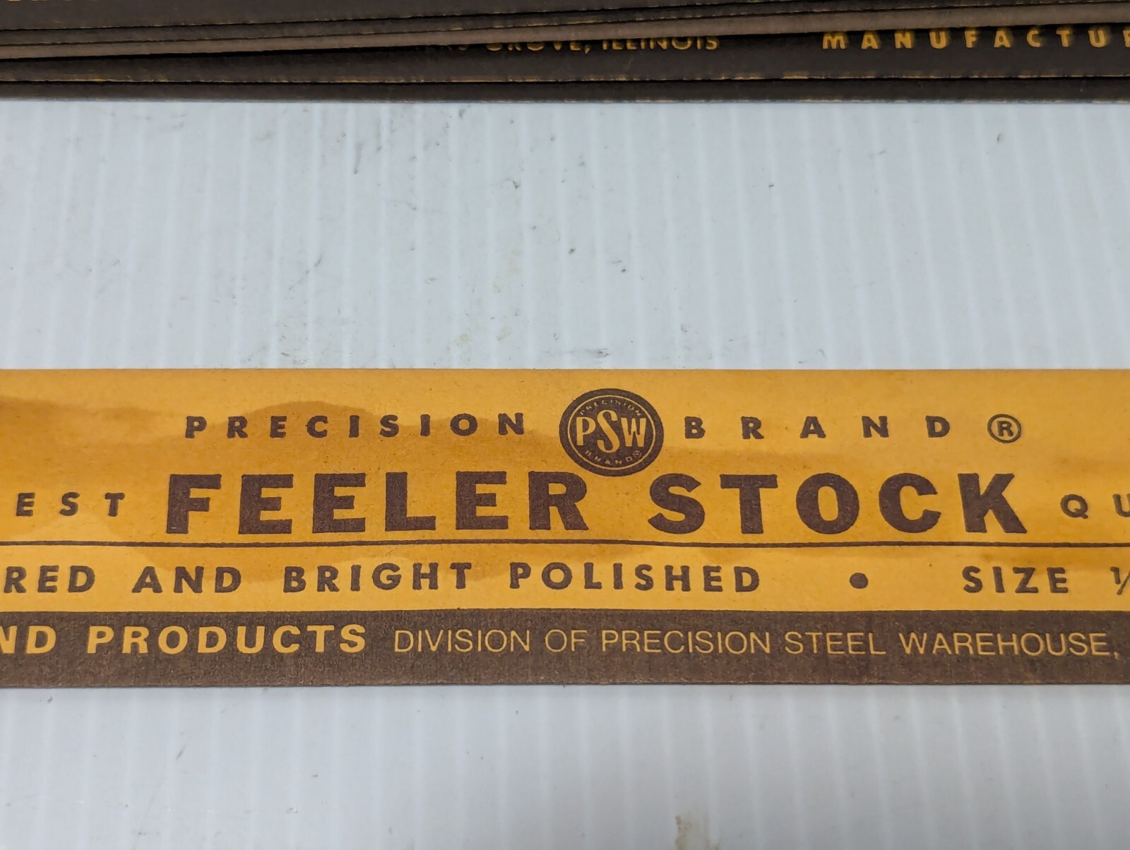 Box of Precision feeler stock, 0.003 thickness, 1/2 inch x 12 inches – Free Ship
