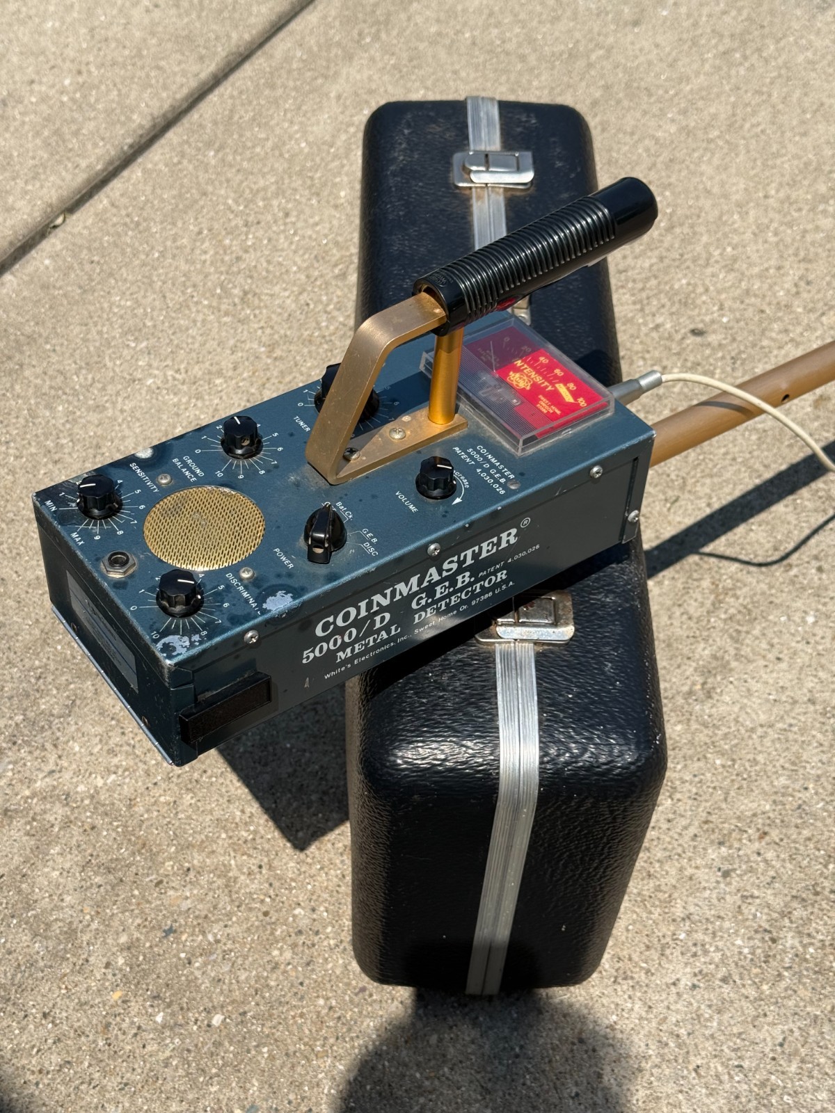 Vintage White’s Coinmaster 5000D Series 3 Metal Detector Needs Repair