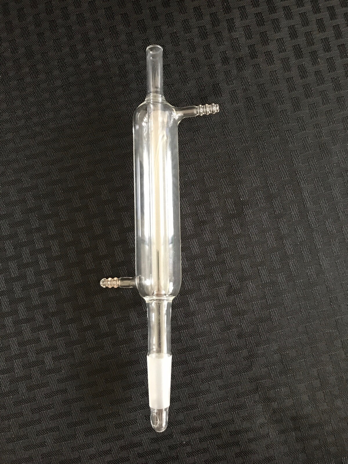 Laboratory Glass 19/38 Liebig Distillation Condenser 145mm EL Tube End 8mm Hose