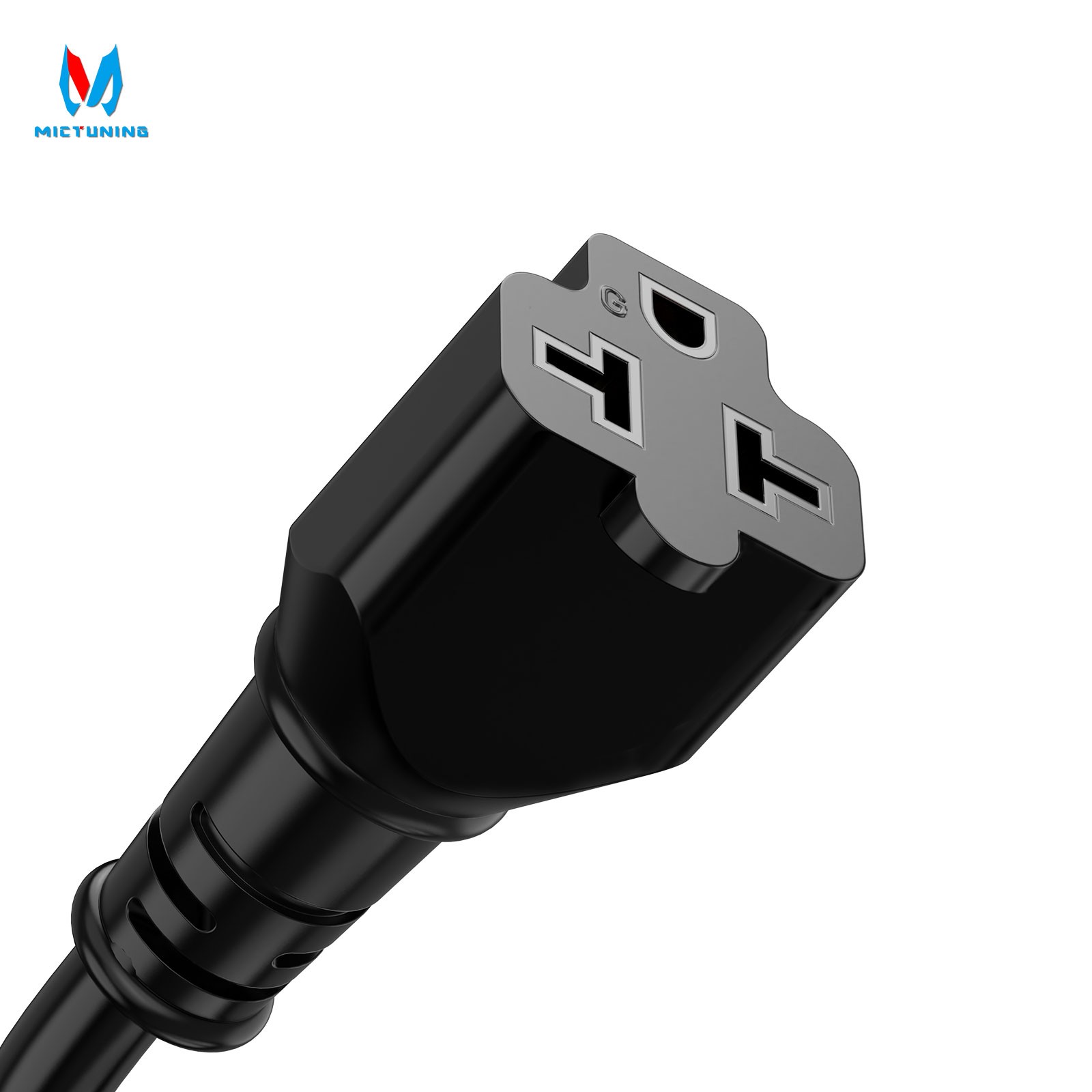 5-in-1 AC Port Plug 20A 125V, 12AWG RV Shore Power Inlet Socket T-Blade Adapter