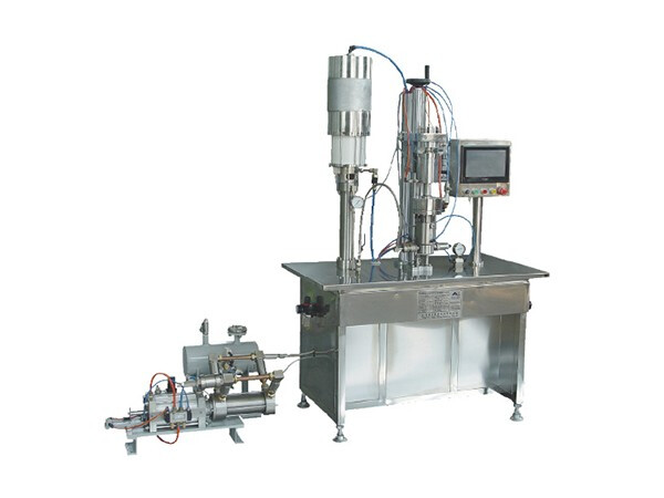 Under-cap Spray Aerosol Filling Machine 10-1000 ml 800-1000 BPH