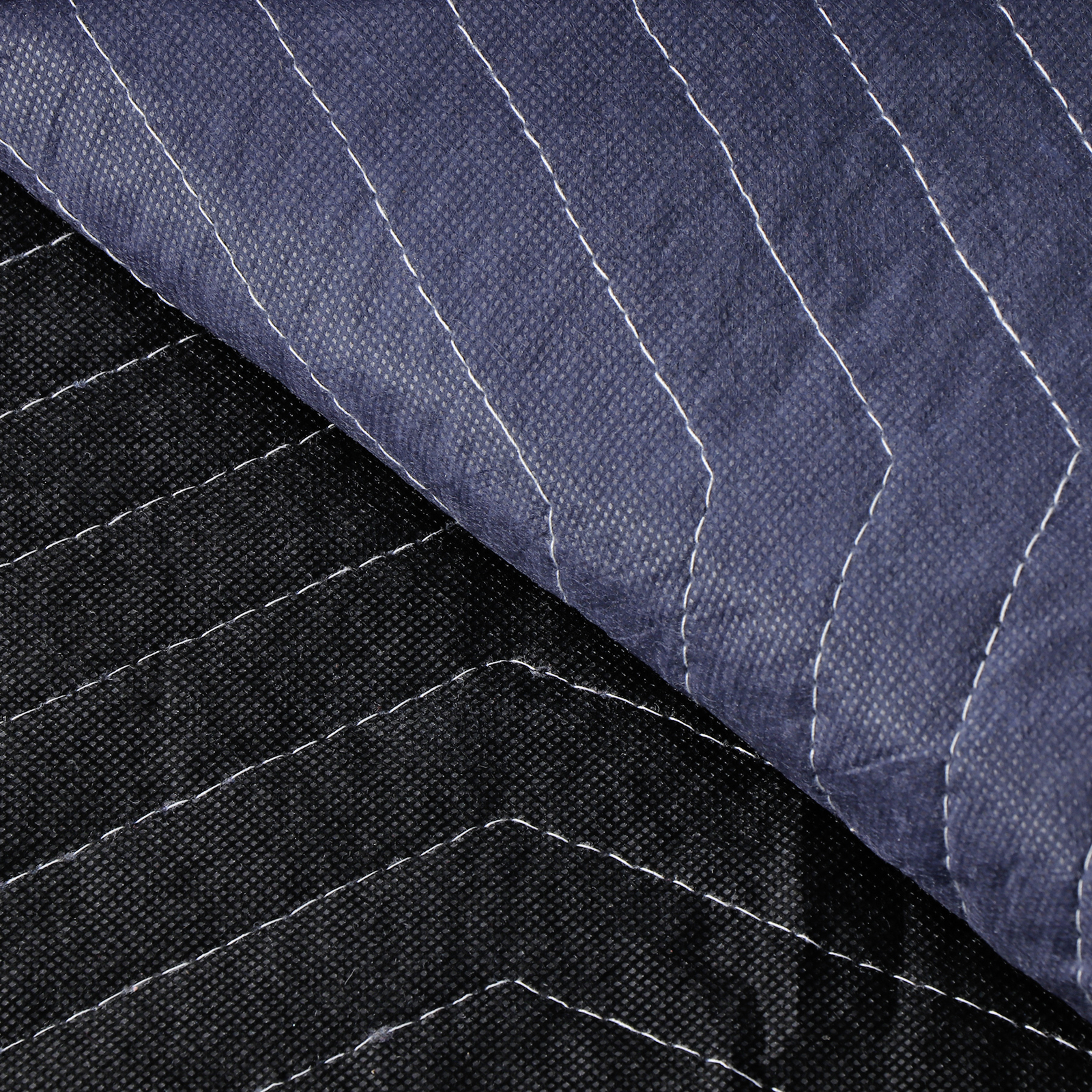 48 Moving Blankets 80″x72″ Protective Shipping Packing Pads Furniture Blue/Black
