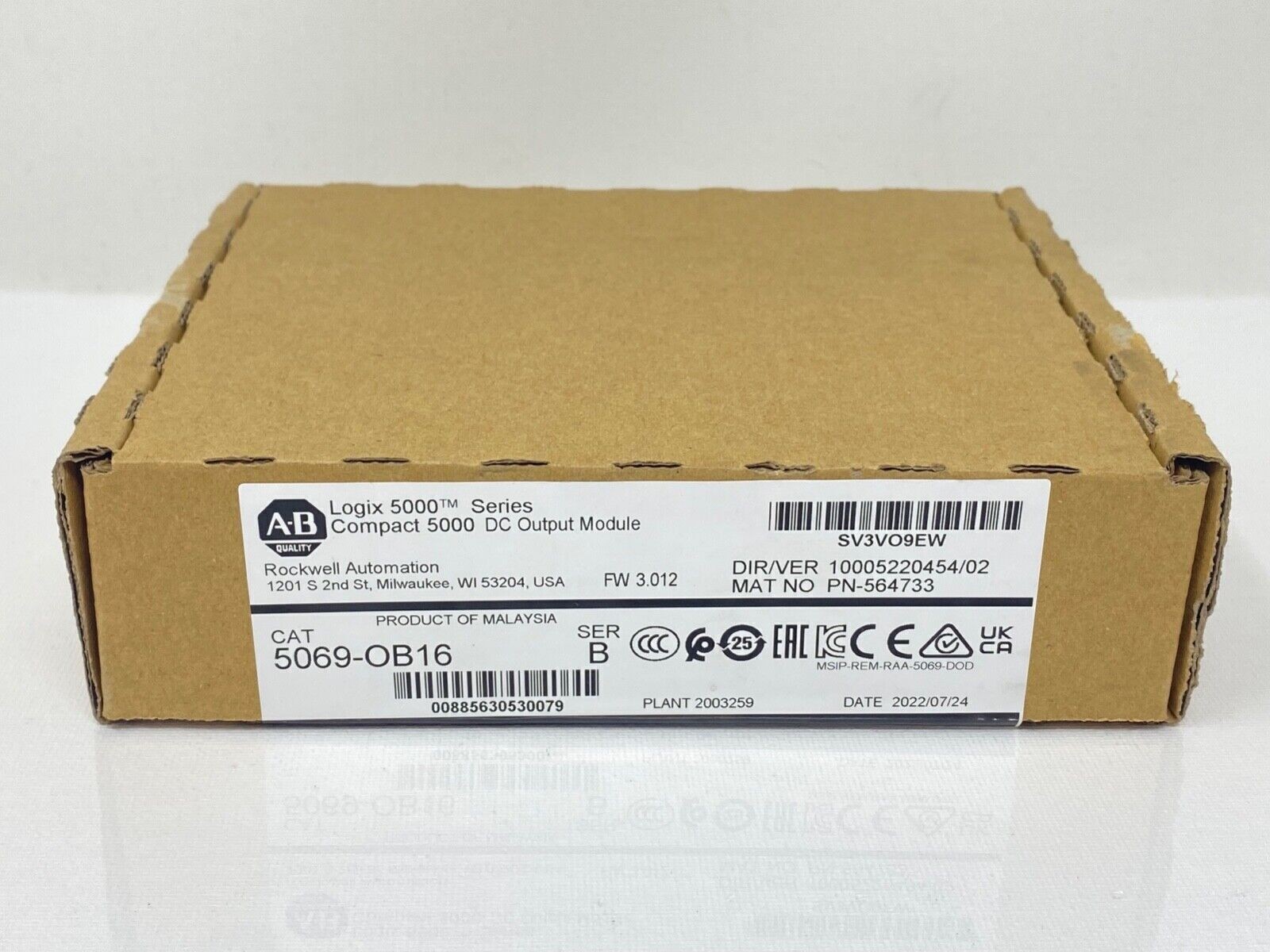 Allen Bradley 5069-OB16 2023 NEW Sealed Ser B Compact 5000 DC Output Module PLC