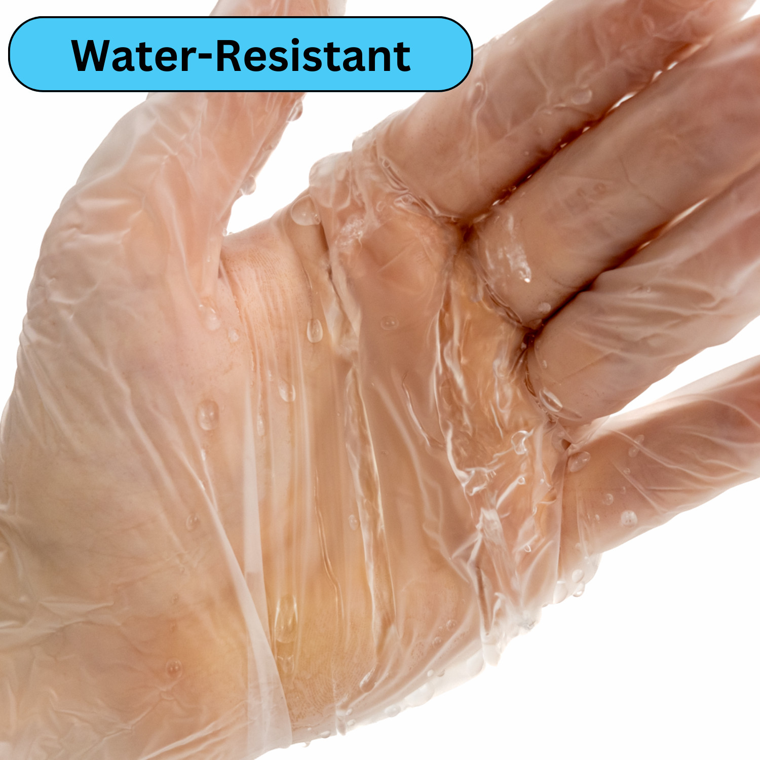 Clear Vinyl Latex and Powder Free Gloves 3 Mil 2XL, 2000 Pcs, Non Exam