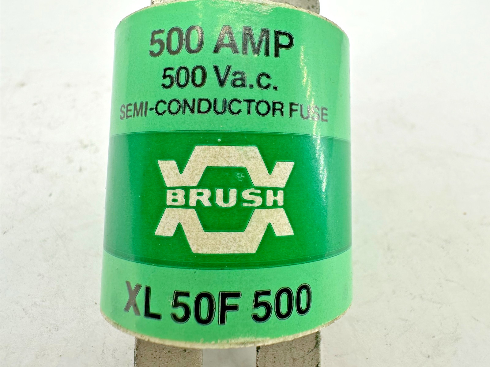 New Brush XL-50F-500 Semi-Conductor Fuse 500A 500V XL50F500