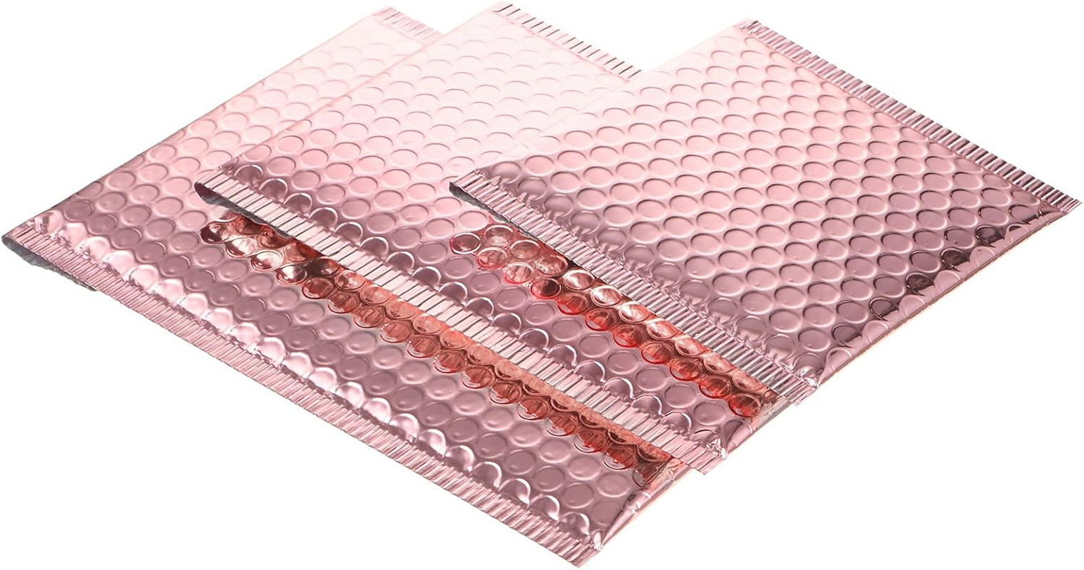 50 Pieces Bubble Mailers 3 Sizes Self Seal Adhesive Poly Mailers Metallic Foil G