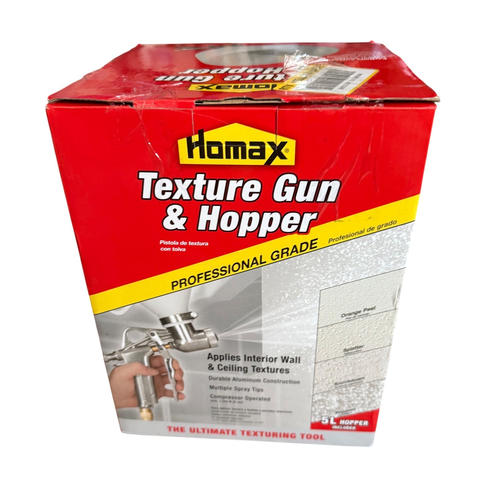 Homax Texture Gun Hopper Professional Compressor Operated Interior Wall Ceiling