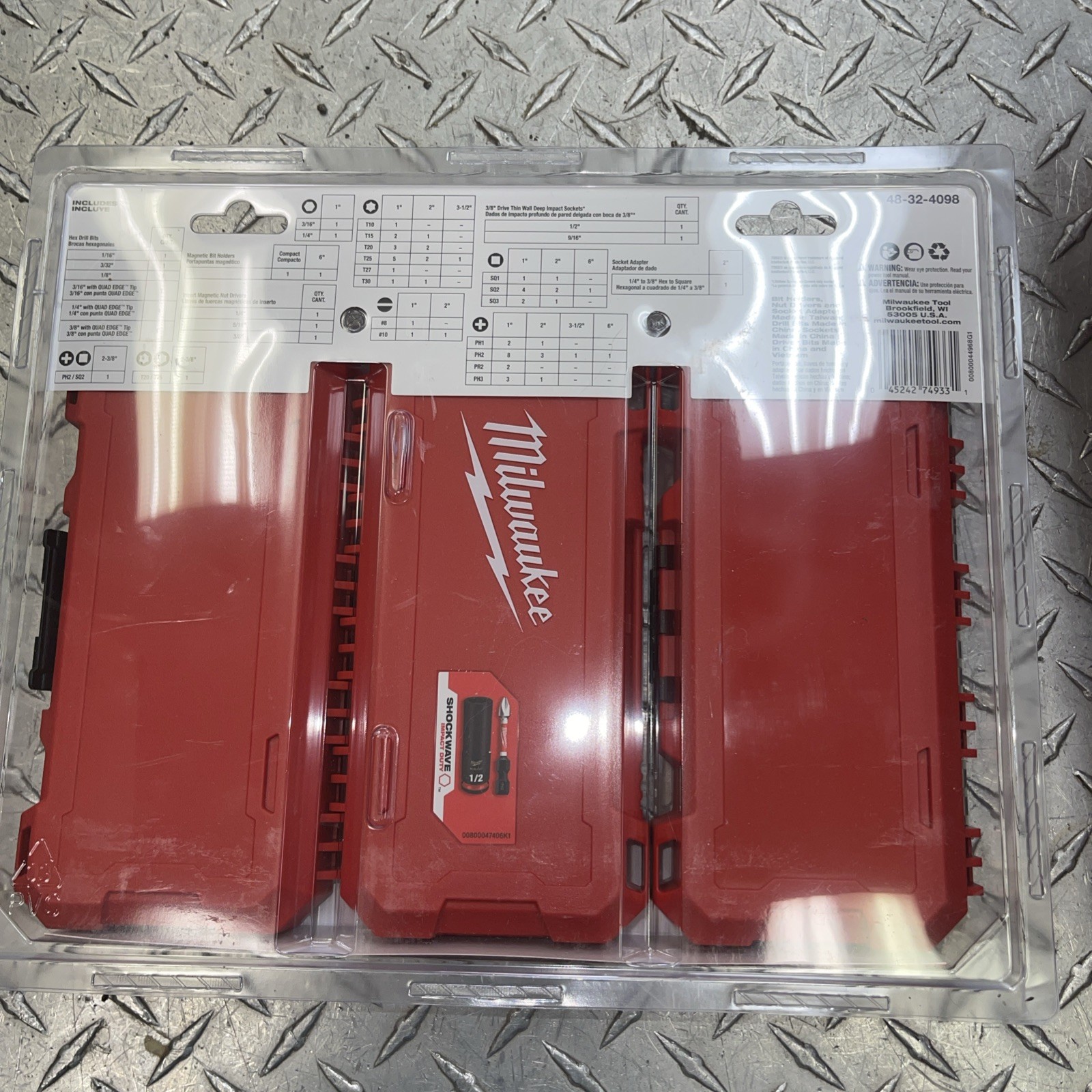 Milwaukee Tool 48-32-4098 75 Pc. Piece Drill And Drive Set, 1/4 In Hex Shank