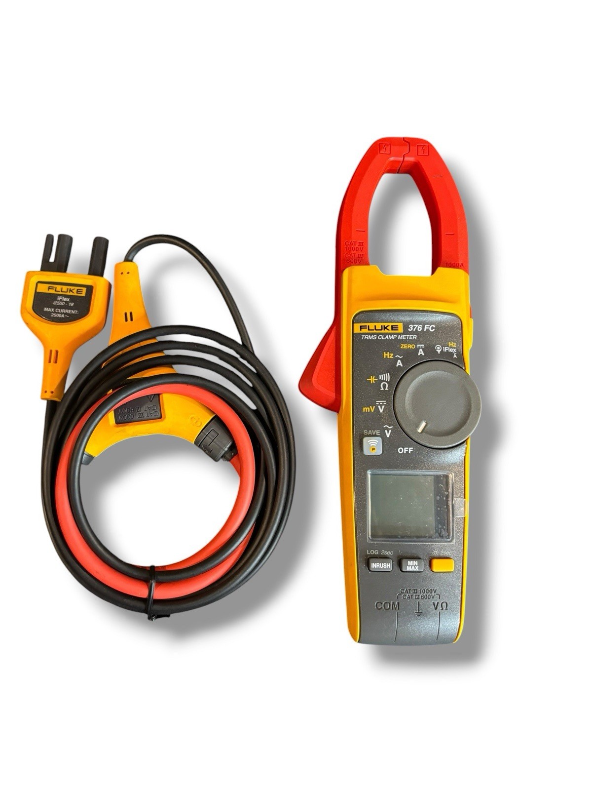 Fluke 376 FC TRMS 1000A AC/DC Clamp Meter w/ iFlex i2500-18