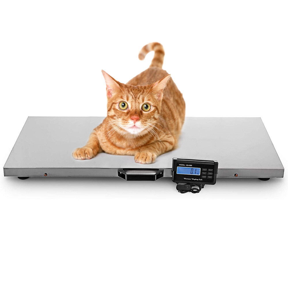 1100LB 500KG Digital Livestock Vet scale Pet Pig Sheep Accurate Bench kg/oz/lb