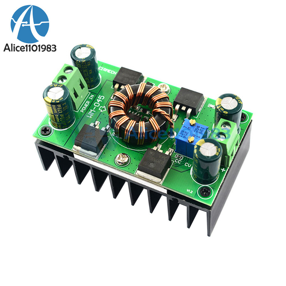 DC 5V-30V 300W 10A CC CV Auto Step-Up Step-Down Buck-Boost Power Supply Module