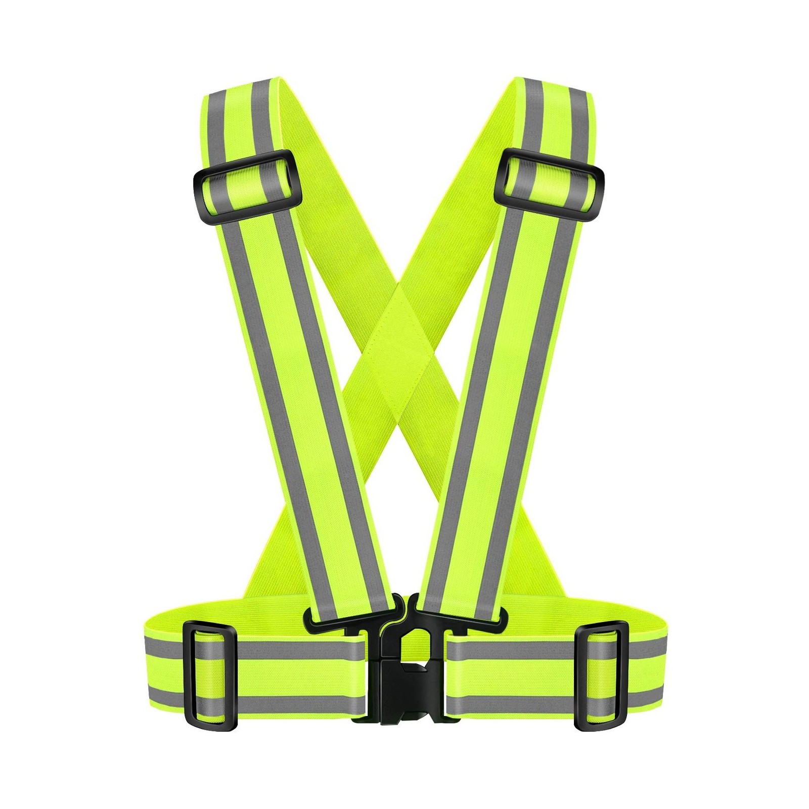 High Visibility straps |Safety Vest |Adjustable & Elastic | Ref… FAST USA SHIP
